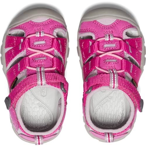 Detalle de KEEN Unisex Kinder SEACAMP II CNX Sandale SEHR BEERIG/MORGENROSA 29 – Wasserdicht, rutschfest und bequem