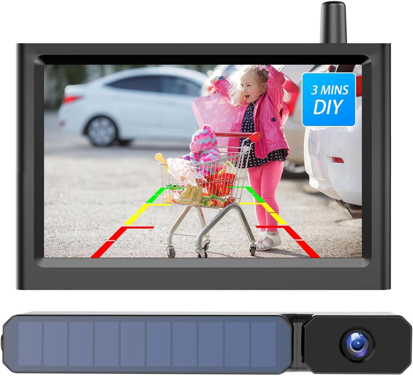 Detalle de AUTO-VOX Solar Powered Reversing Camera Kit 3350mAh