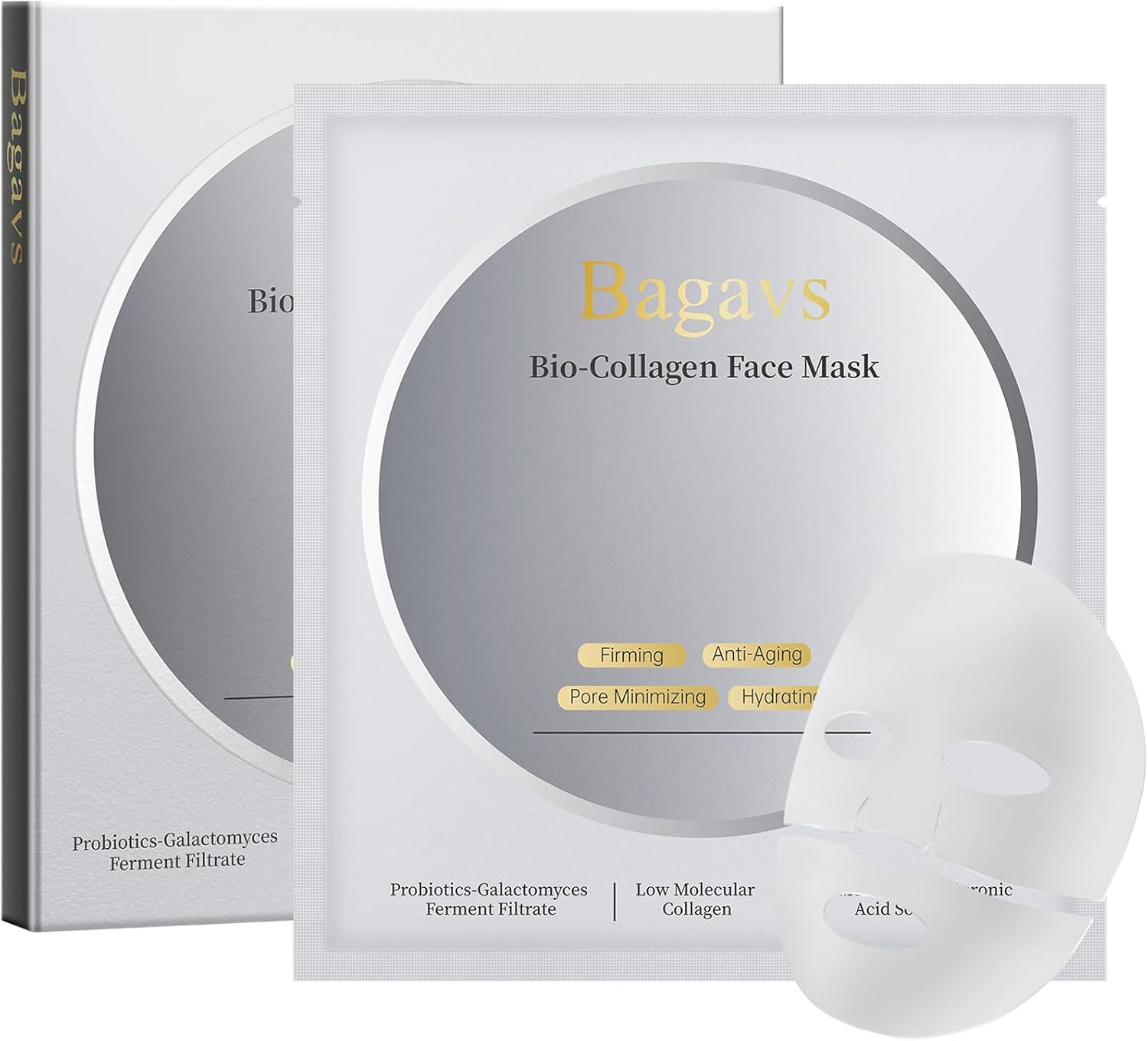 Detalle de Bagavs Maschera viso al collagene 4 confezioni