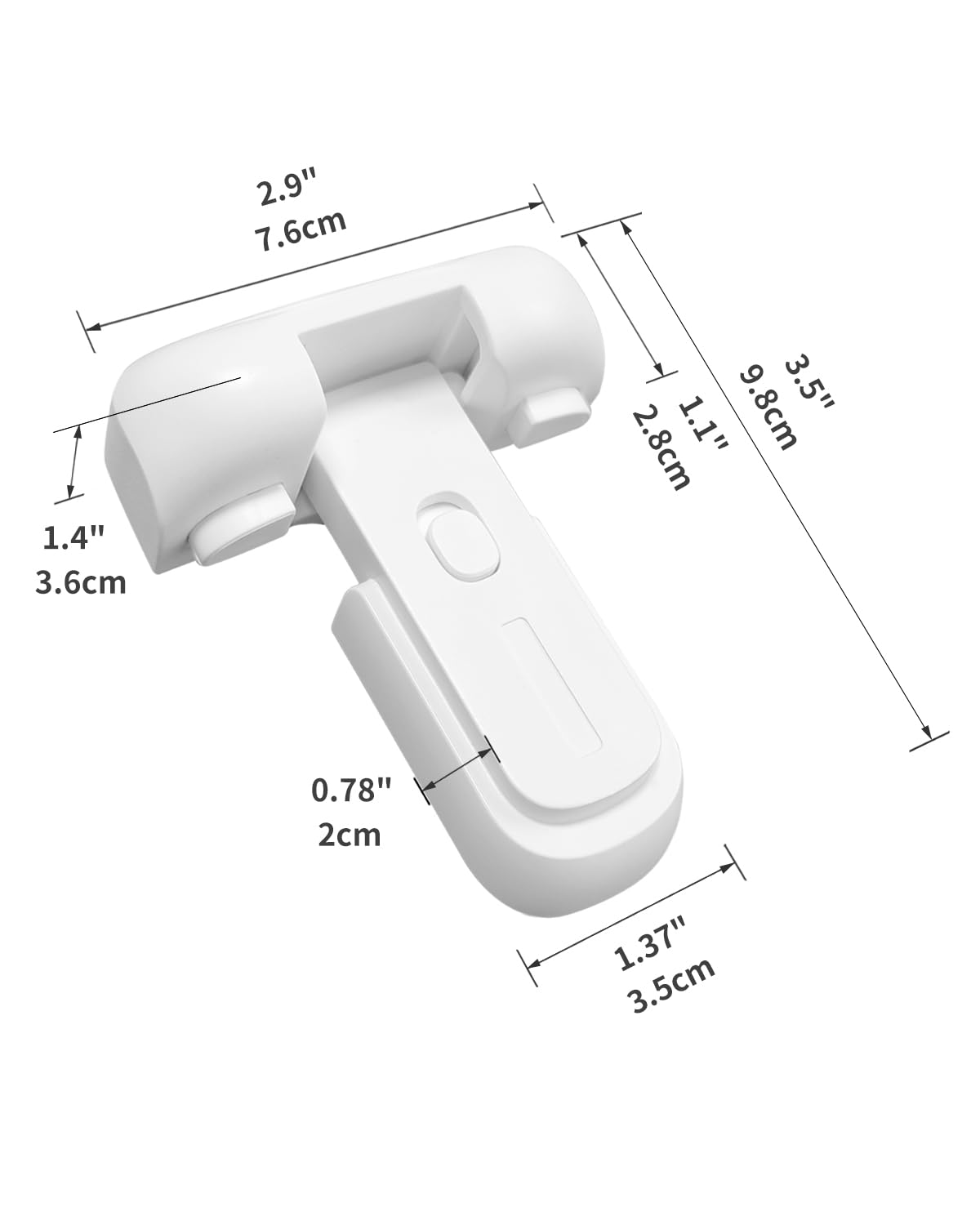 Detalle de Qinzcp Refrigerator Safety Lock, ABS