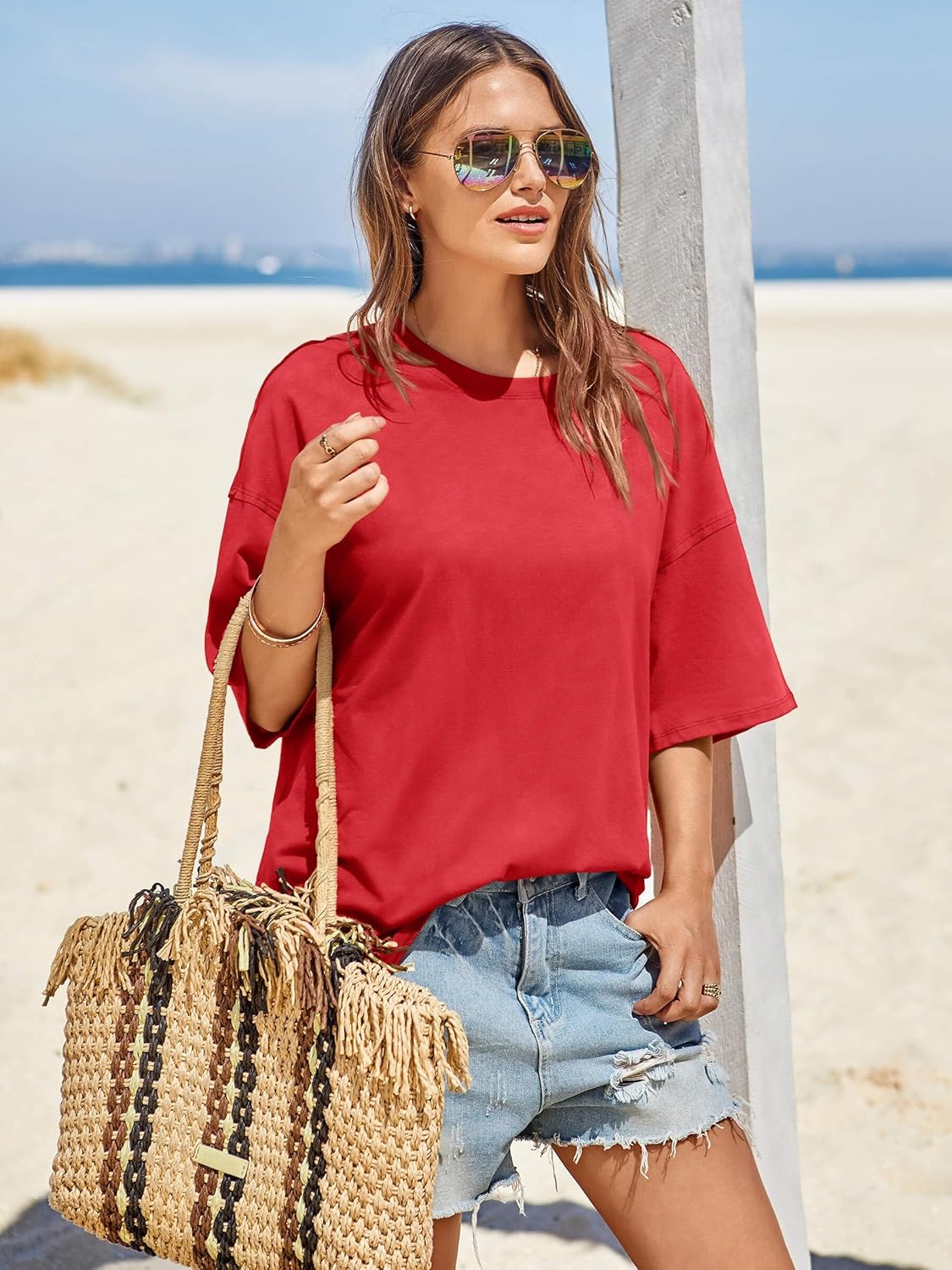 Thumbnail 4 de Tankaneo Oversized Summer T-Shirt Loose Fit