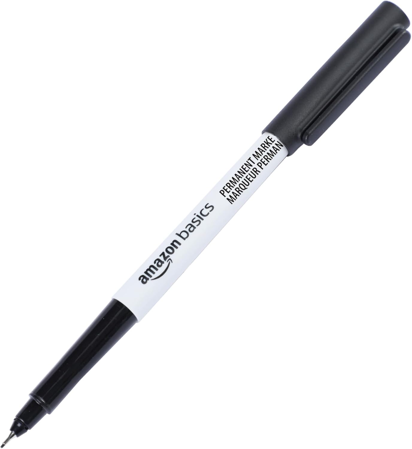 Detalle 2 de Amazon Basics Ultra Fine Point Permanent Markers – Noir, lot de 12