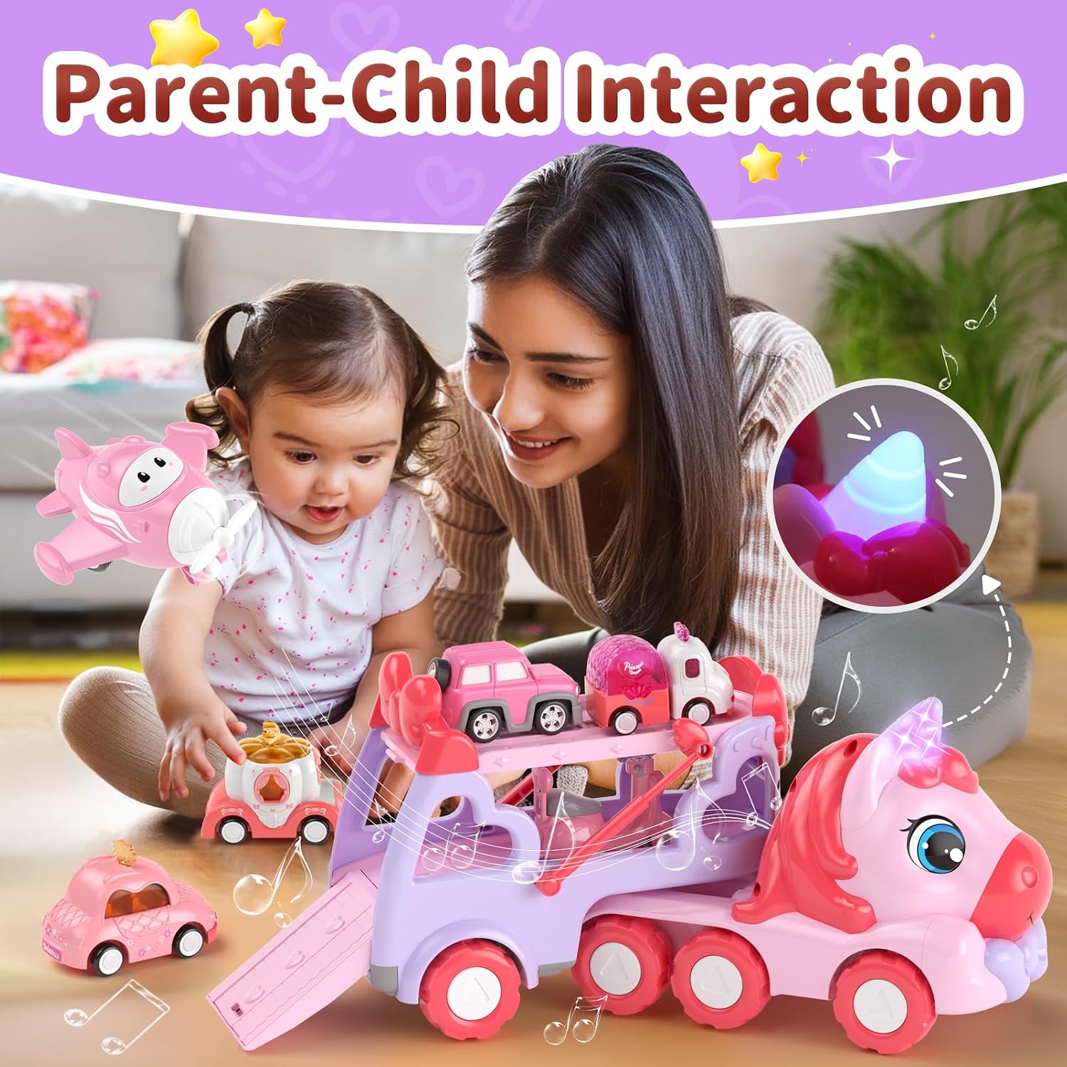 Detalle de usrela 7-in-1 Carrier Truck for 1–3 Year Olds
