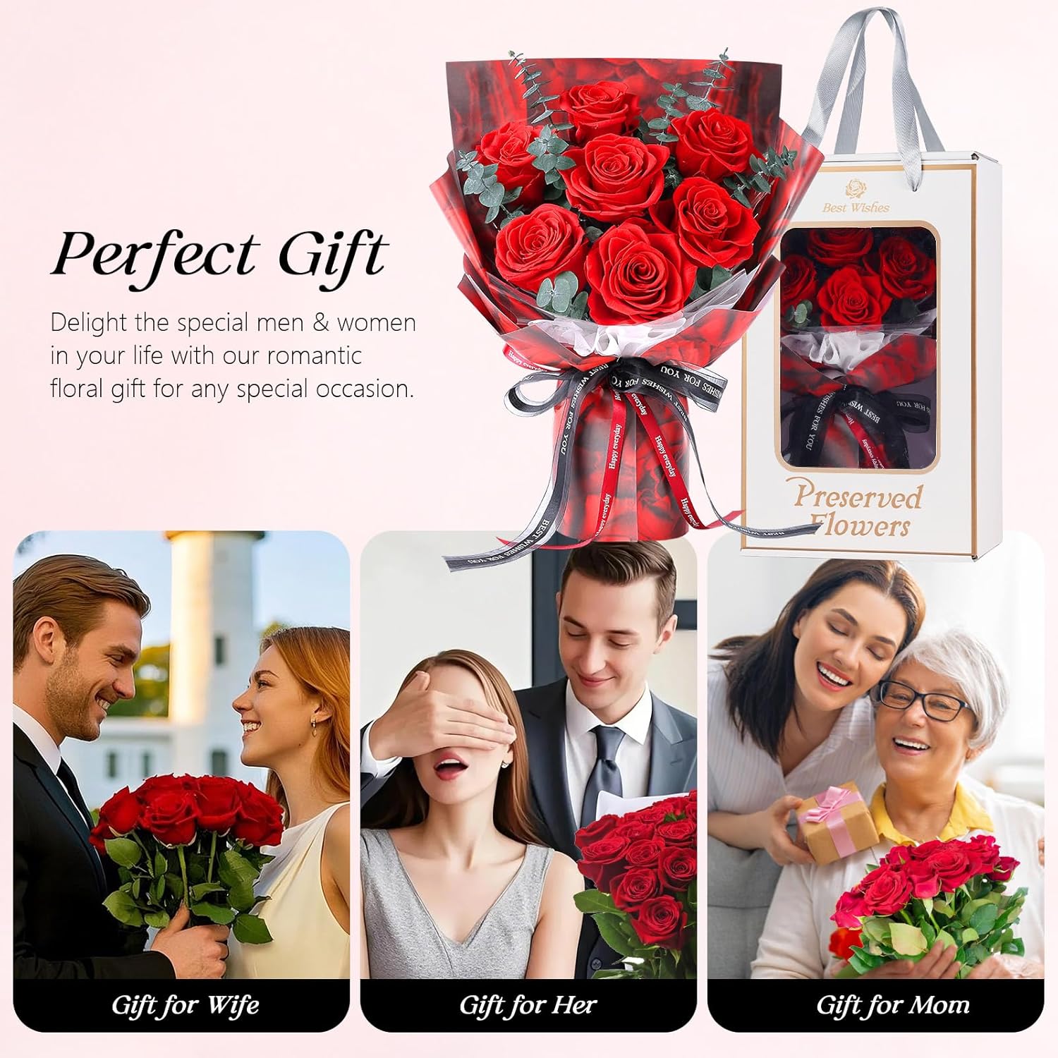 Thumbnail 6 de Bouquet 7 roses éternelles 💐