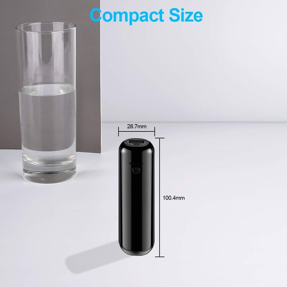 Thumbnail 1 de Hegenus Banca di alimentazione formato rossetto 5000 mAh, 2,4 A – design ultra sottile
