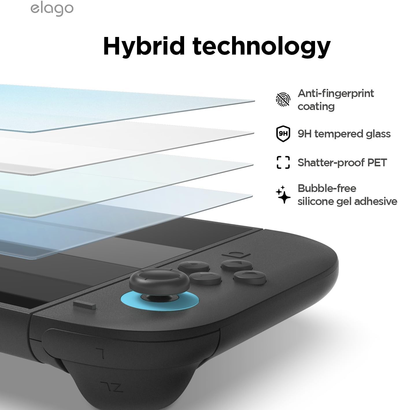 Thumbnail 4 de elago Protection d’écran en verre trempé pour Nintendo Switch 2, anti-rayures et anti-traces