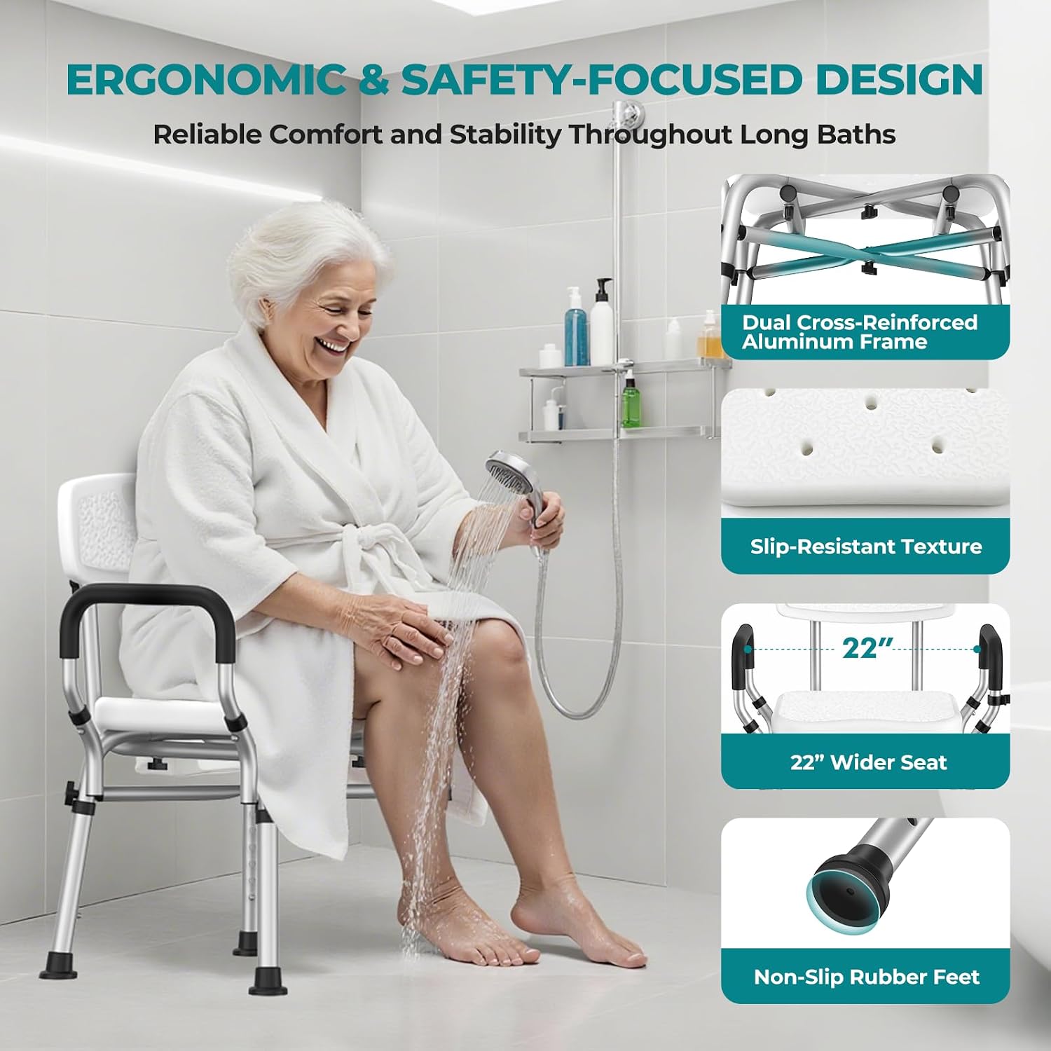 Thumbnail 2 de Shower Chair, 550 lb Capacity