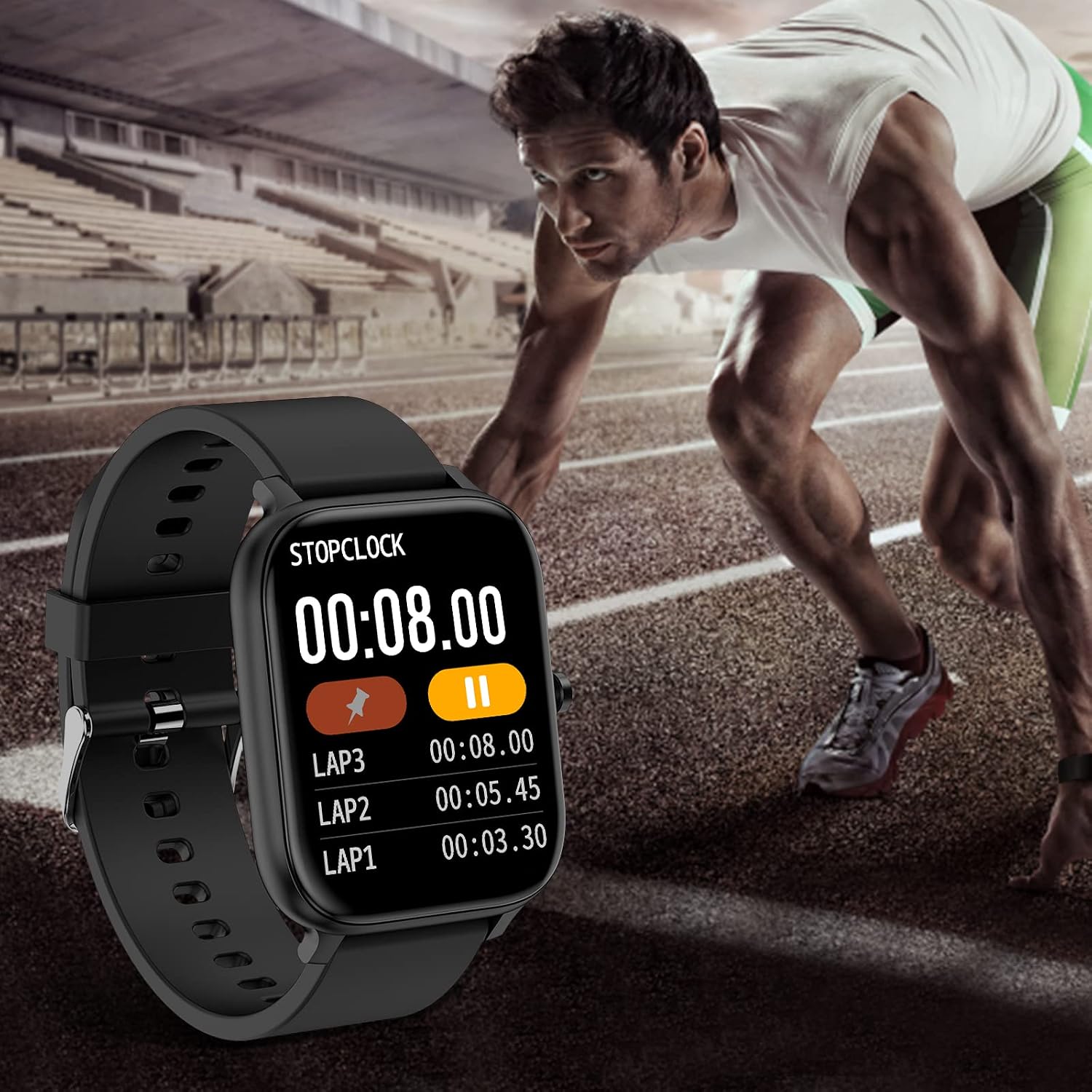 Thumbnail 2 de Smart Watch 1.83-inch Fitness Tracker
