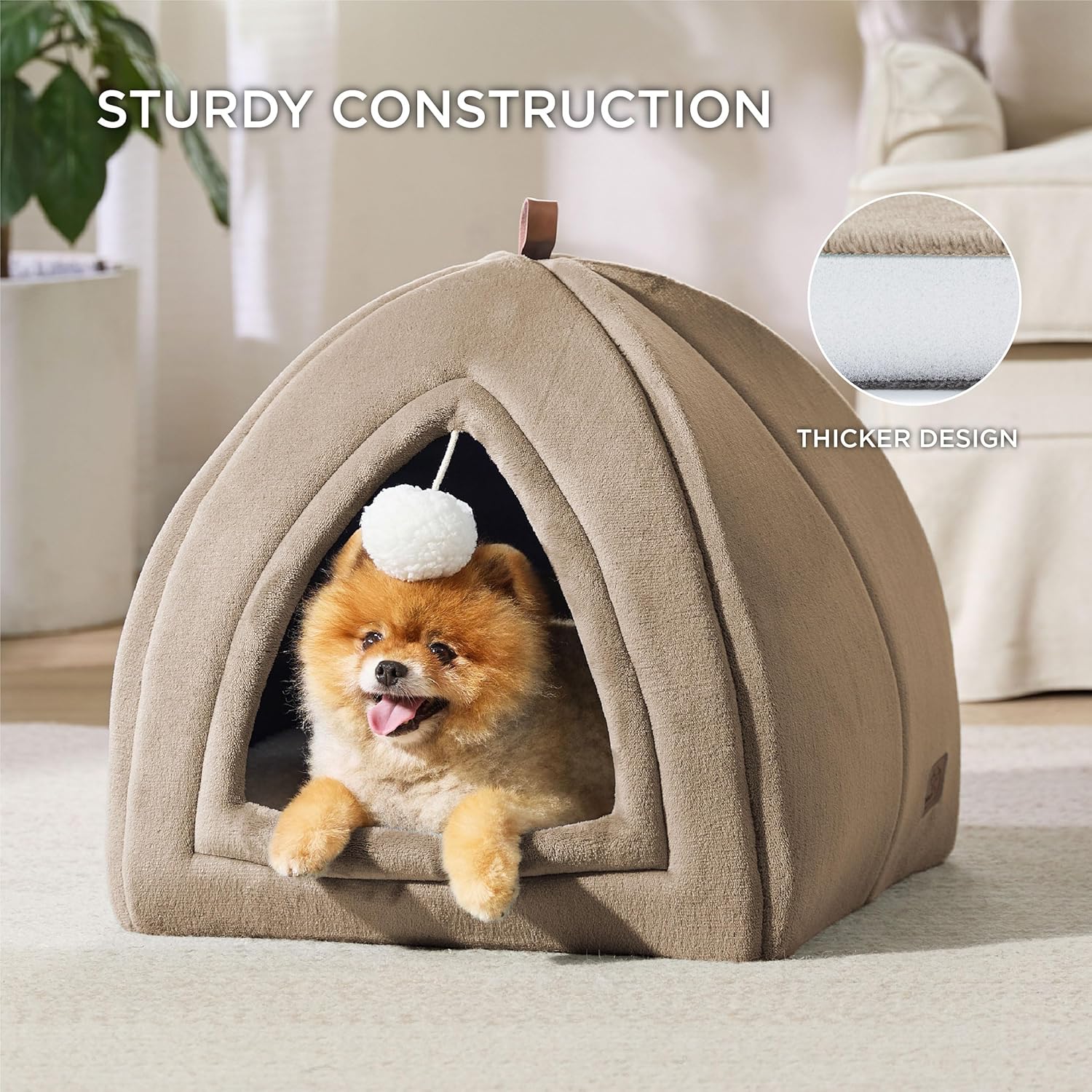 Thumbnail 2 de Bedsure Cat Cave Bed Indoor Large Flannel