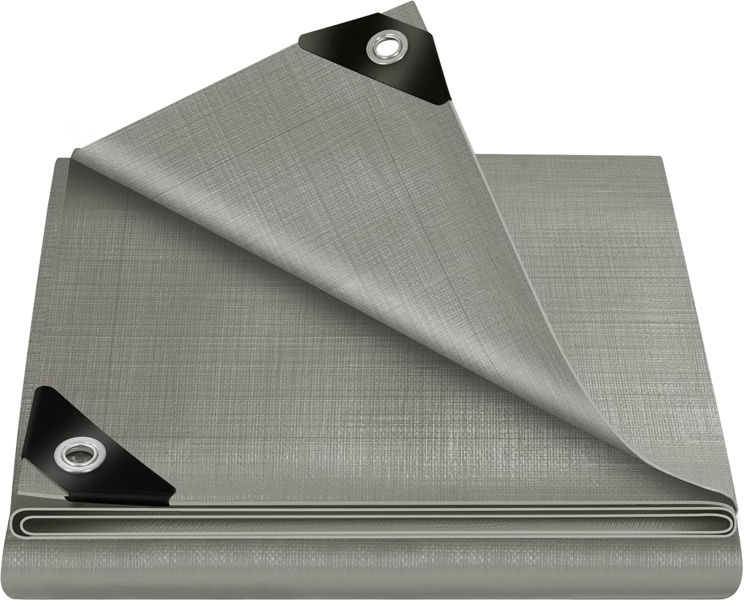 Detalle de Telone Occhiellato Idrorepellente per Esterno WOLTU 3x3 m Grigio, 180 g/m²
