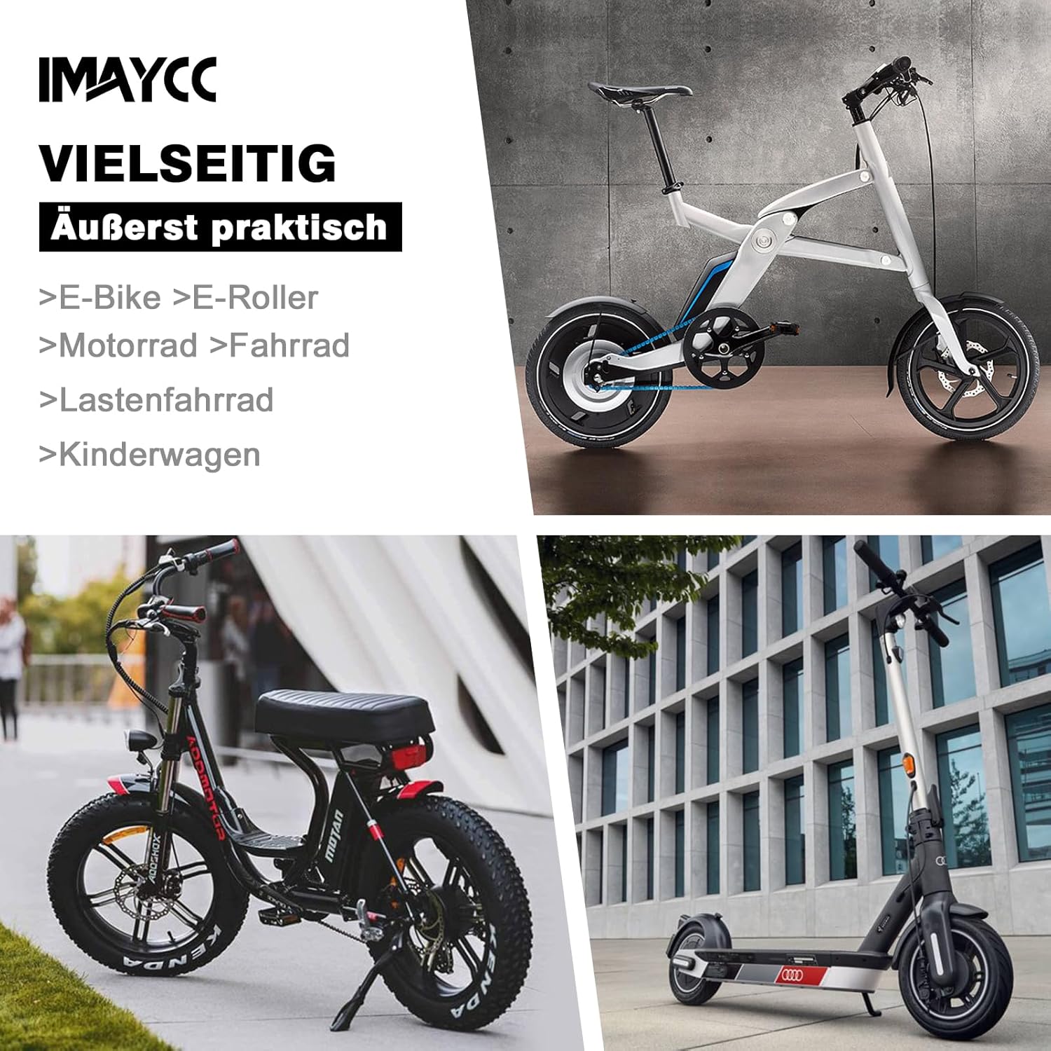 Detalle 2 de IMAYCC E-Scooter Schloss – Schnittfestes Handschellenschloss für E-Roller und Motorräder