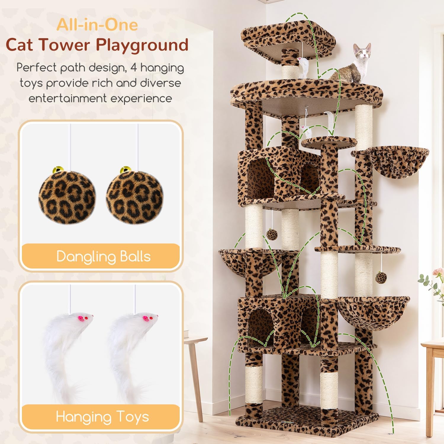 Detalle 1 de Globlazer Cat Tree, 82-Inch