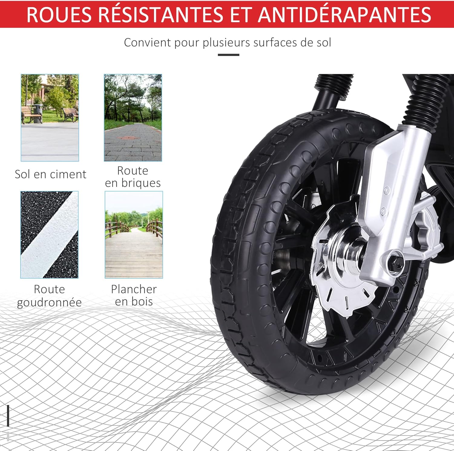 Thumbnail 3 de HOMCOM Moto électrique 25 W pour enfants