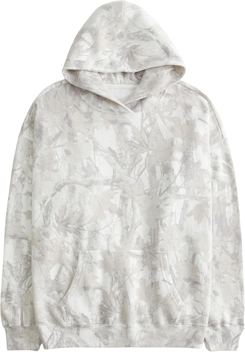 Detalle de Anoumcy Camo Hoodie Oversized Maple Leaf fleece