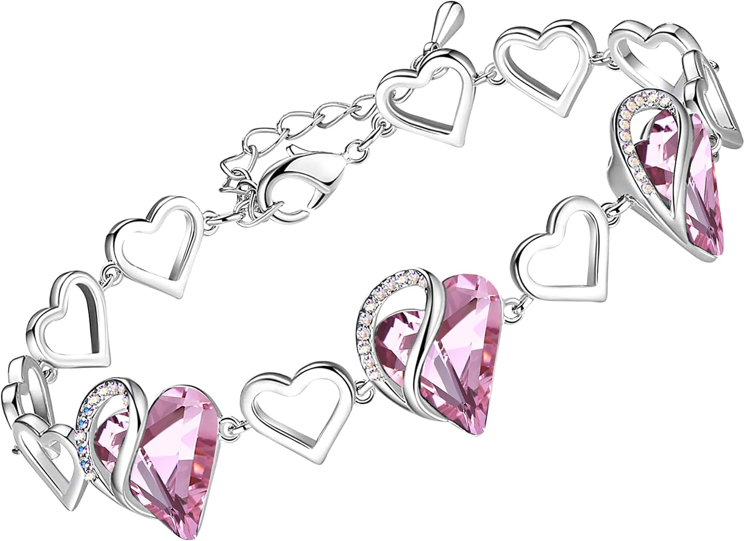 Detalle de Leafael Heart Bracelet with 7-Inch Chain