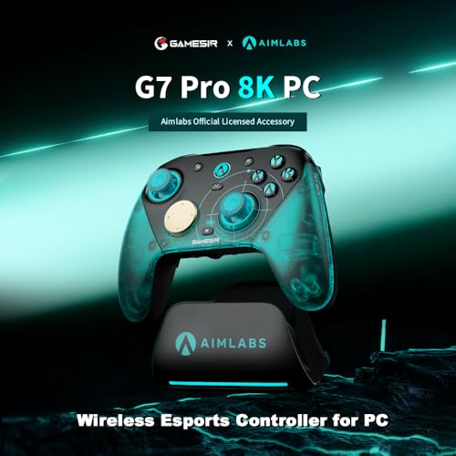 Thumbnail 7 de GameSir G7 Pro 8K: Manette Sans Fil Esports avec 8000Hz, Sticks Mag‑Res TMR Gen‑2 et Touches Macro