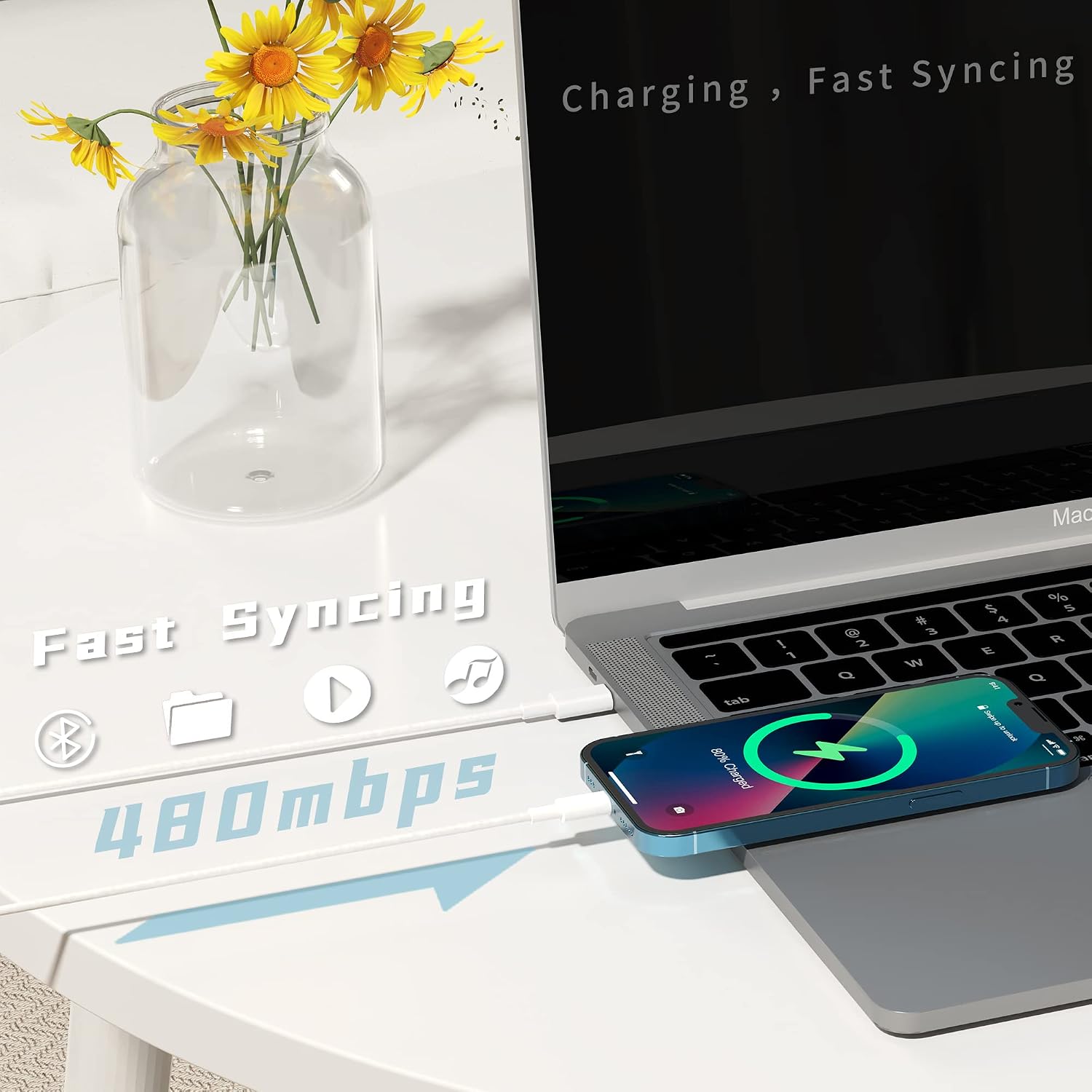 Detalle 1 de Nebite USB-C to Lightning Cable 3-Foot
