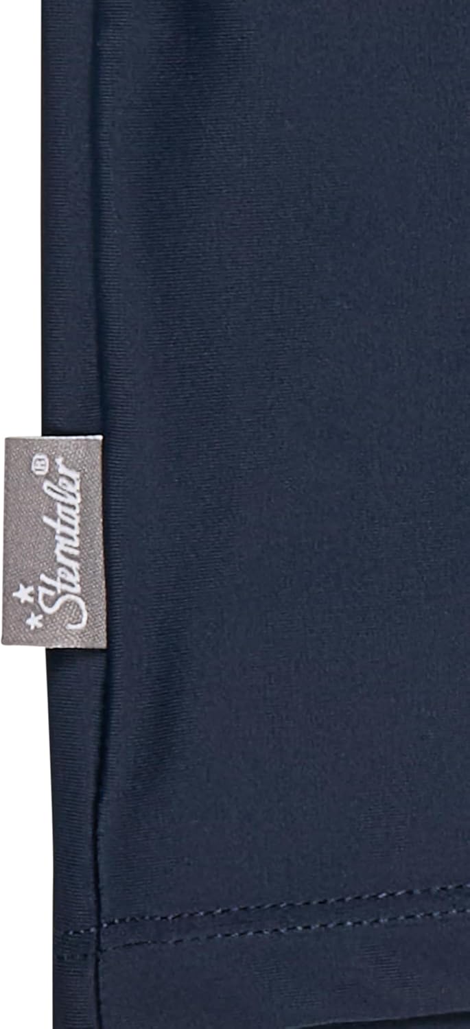 Detalle de Sterntaler Badeshirt Kurzarm Hai Print mit UV-Schutz 50+ – Jungen Schwimmshirt mit Stehkragen