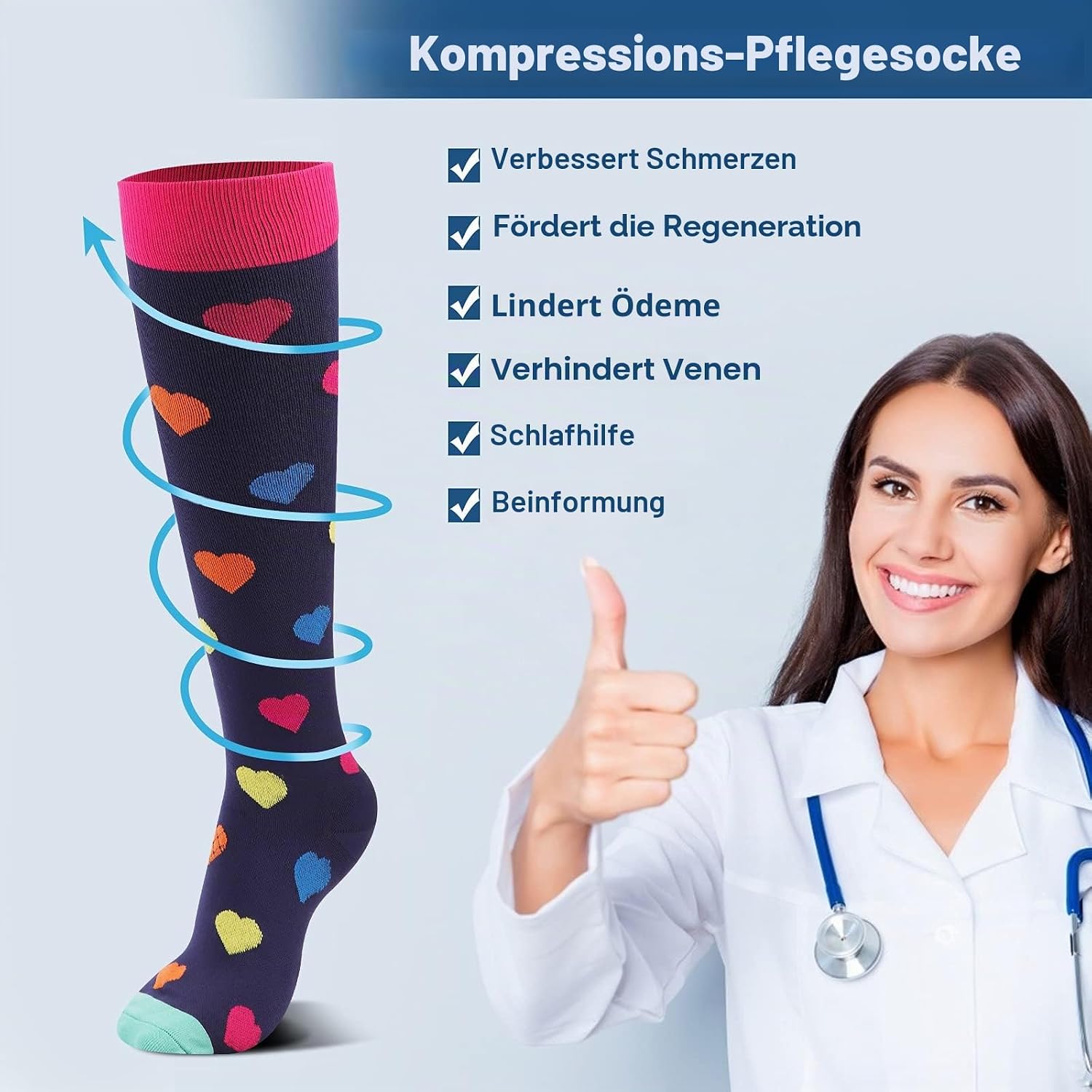 Thumbnail 6 de DRESHOW Kompressionsstrümpfe – Multicolor Combo für Damen & Herren