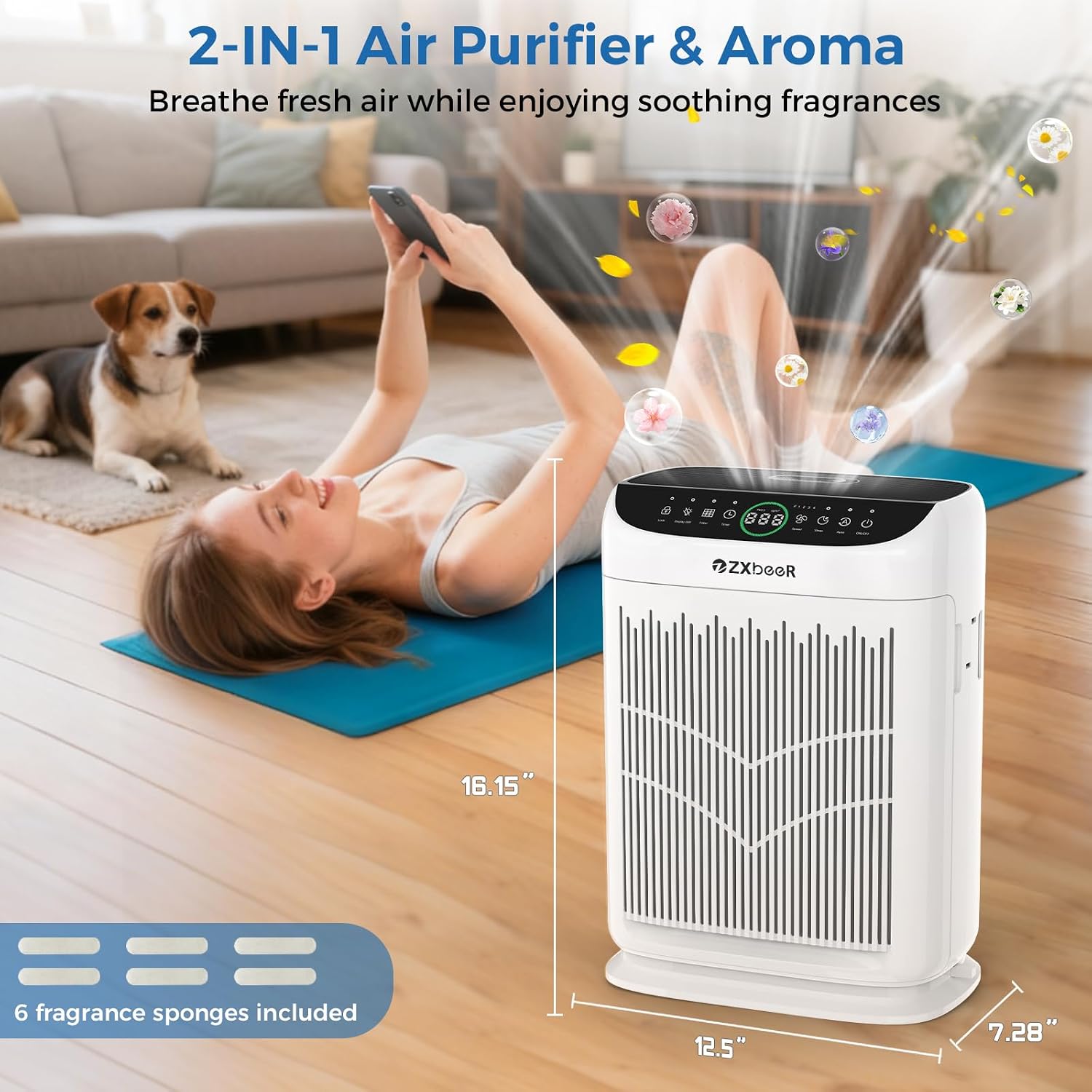 Thumbnail 4 de ZXBEER HEPA Double-Sided Air Purifier
