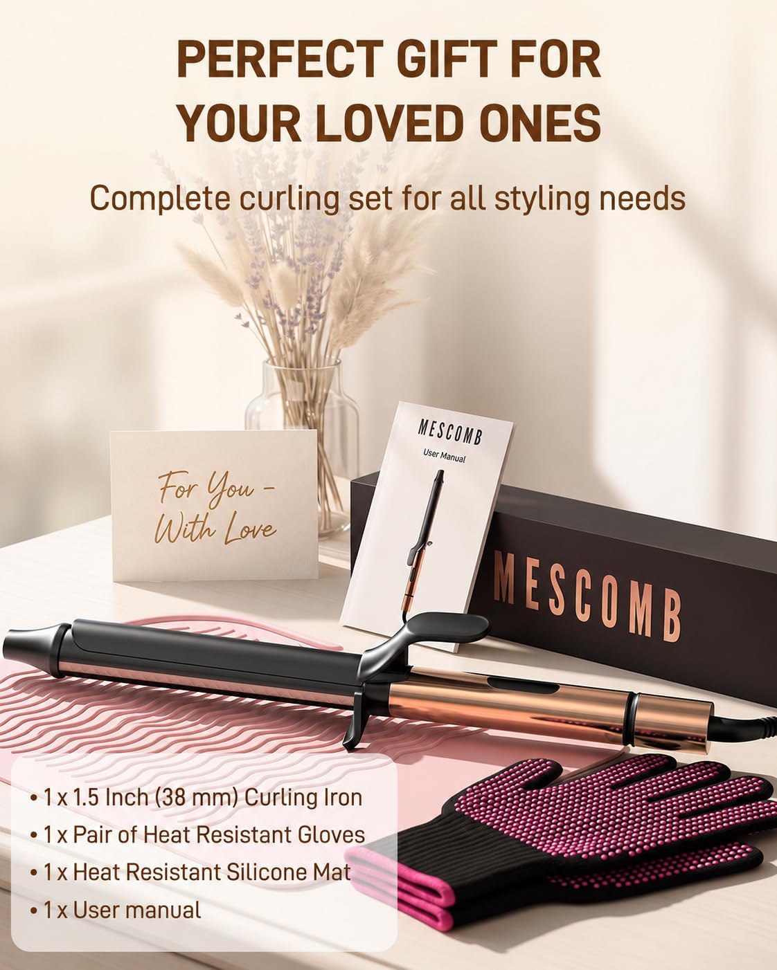 Thumbnail 6 de MESCOMB Curling Iron 1.5-Inch Barrel