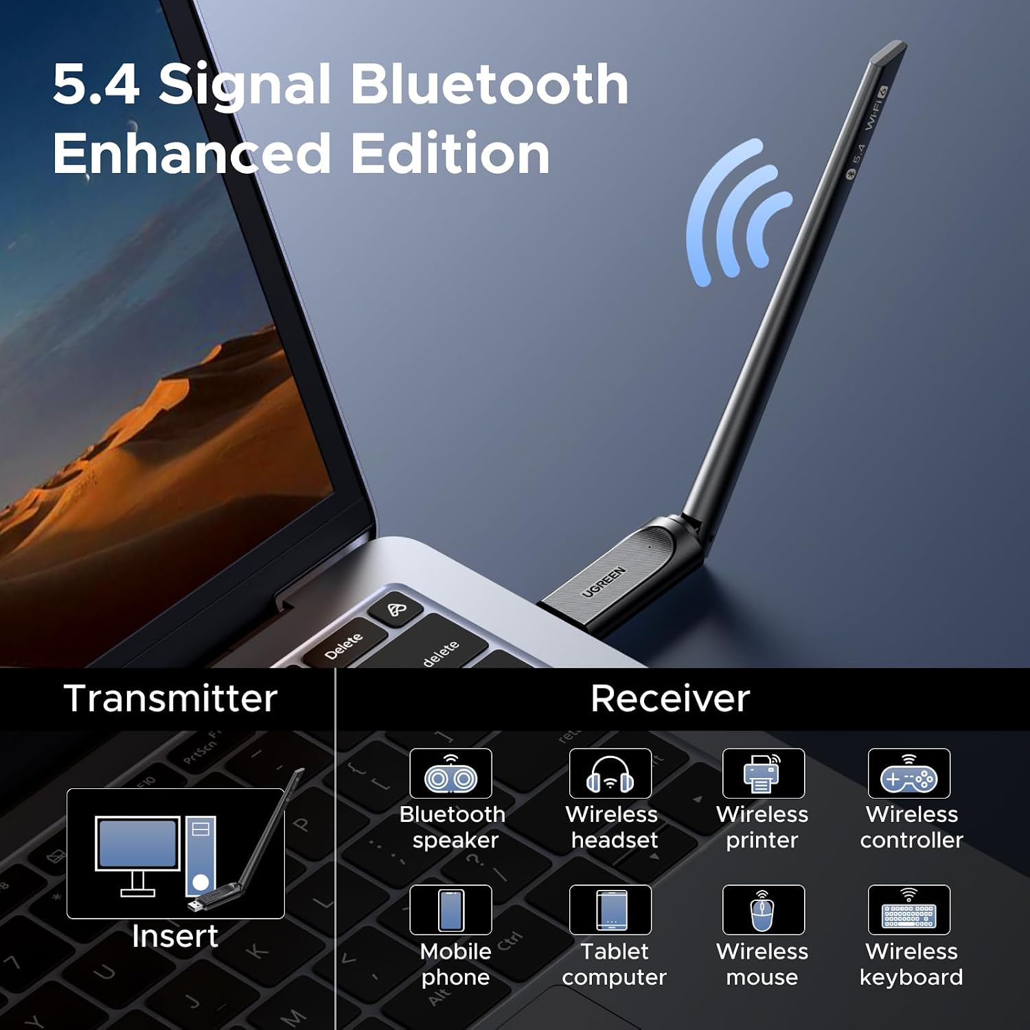 Thumbnail 4 de UGREEN AX900 WiFi Dongle 900 Mbps
