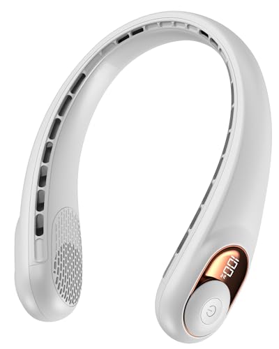 Detalle de KIDEE Nackenventilator – 360° Luftstrom, ultraleise, 3 Stufen, 4000 mAh Akku