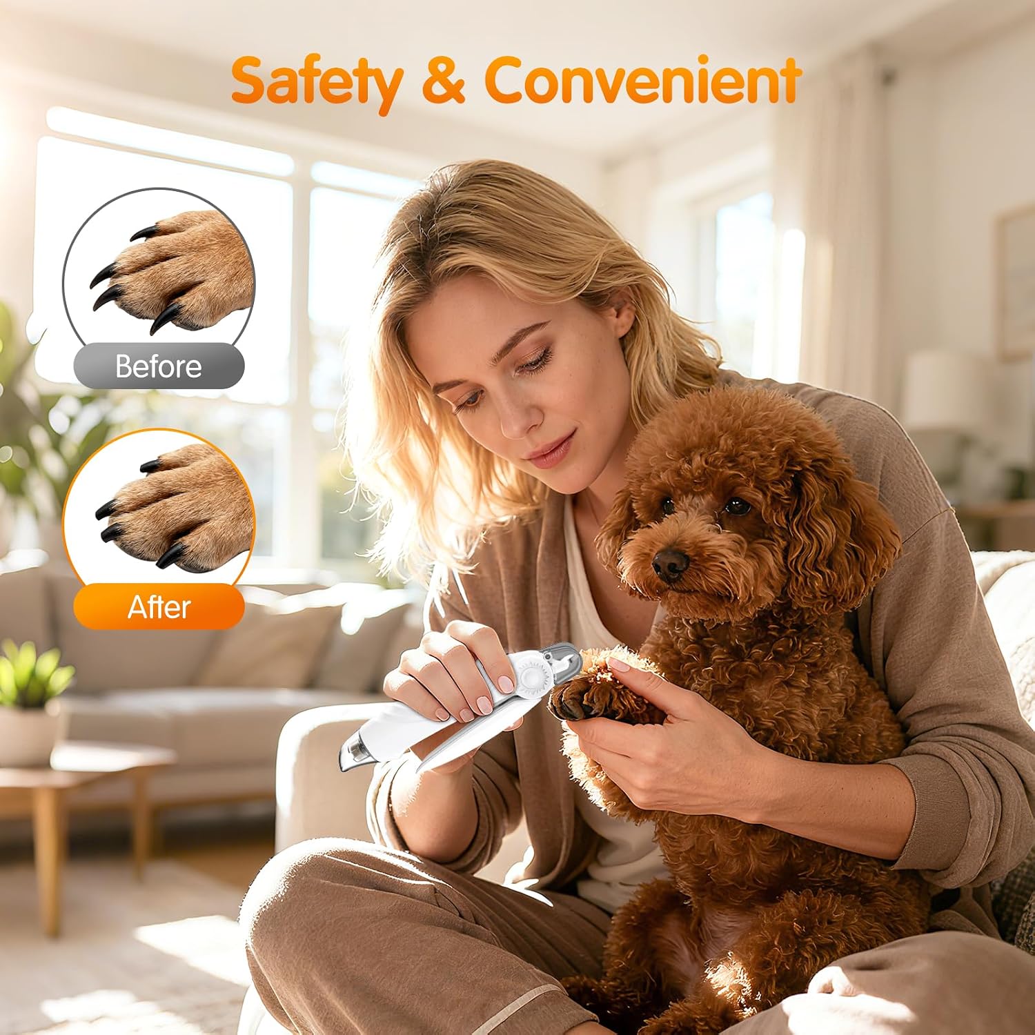 Thumbnail 5 de IJIAMY 2-in-1 Dog Nail Clippers & Grinder 4h