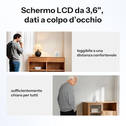 Detalle 2 de SONOFF SNZB-02DR2 AirGuard TH: sensore Zigbee per temperatura e umidità con display LCD da 3,6