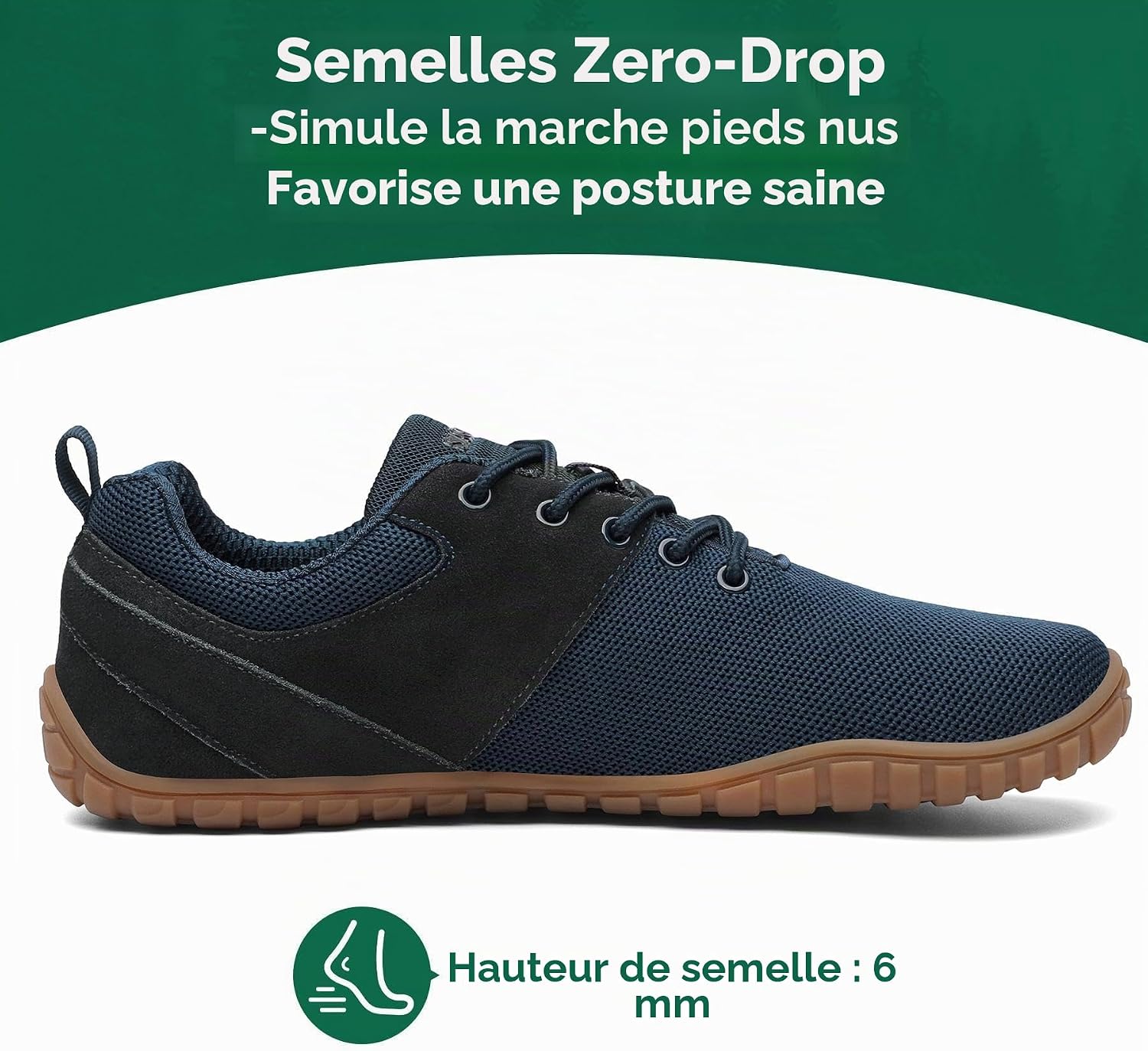 Thumbnail 4 de SAGUARO Chaussures Minimalistes Wish Ⅰ – Maille pieds nus, sport et outdoor, GR.36-48