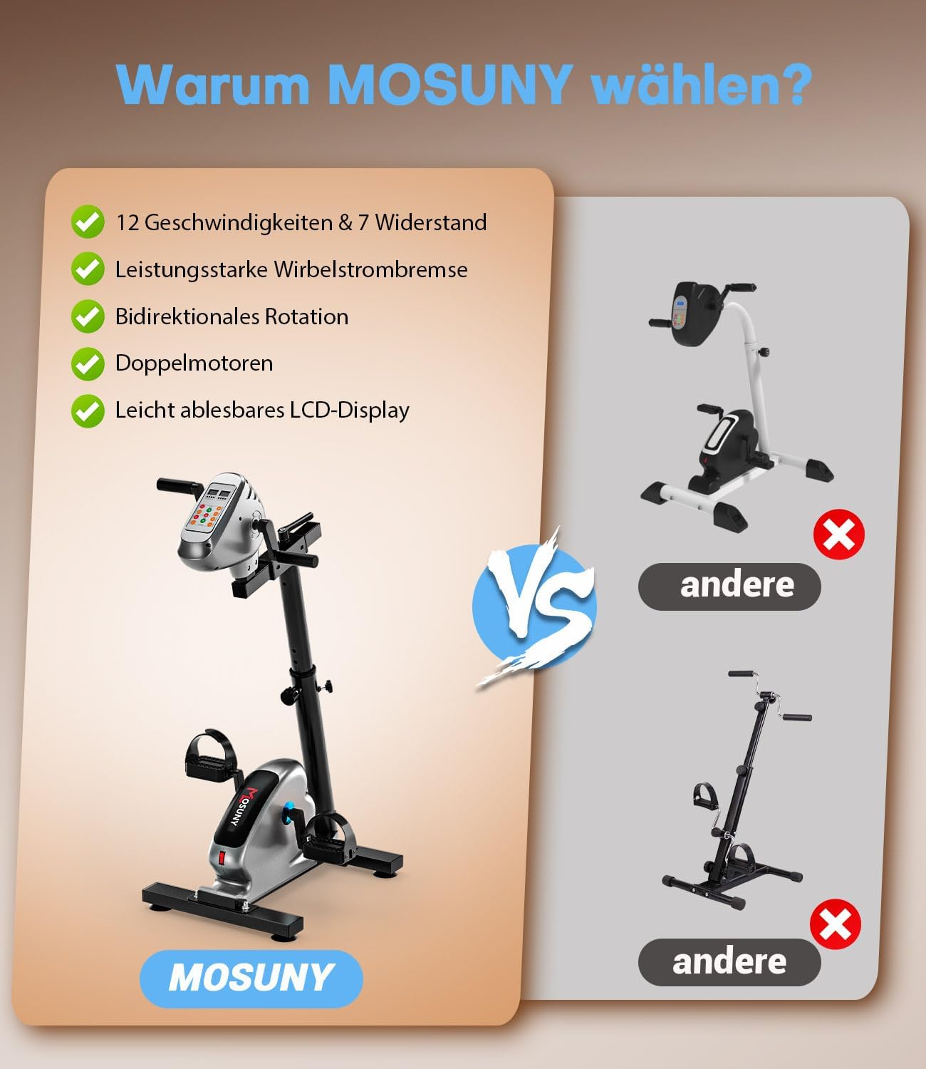Thumbnail 6 de Pedaltrainer für Zuhause mit LCD 15 Dezibel