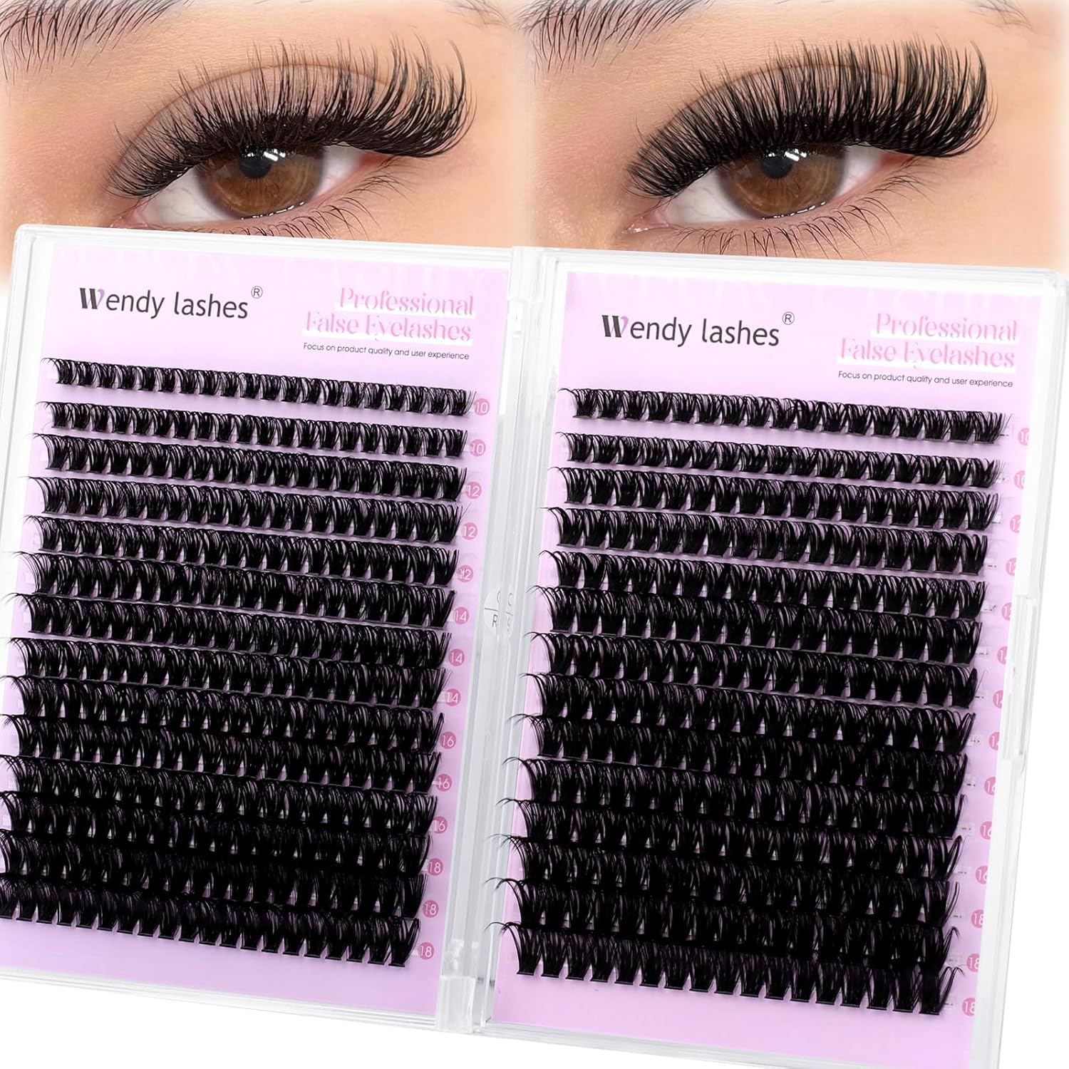 Detalle de WENDY LASHES Lash Clusters 518PCS