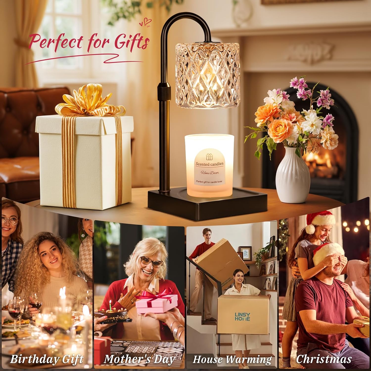 Thumbnail 4 de Candle Warmer Lamp with Adjustable Height
