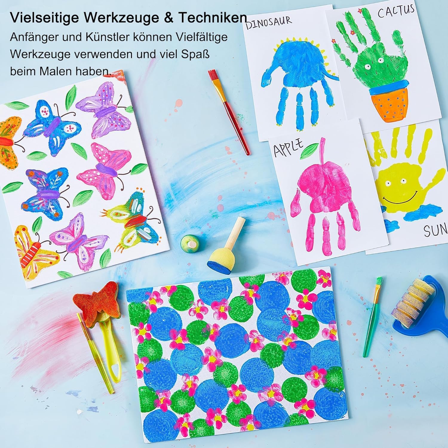 Thumbnail 5 de Shuttle Art 53 teiliges Fingerfarben Set 60ml 🎨