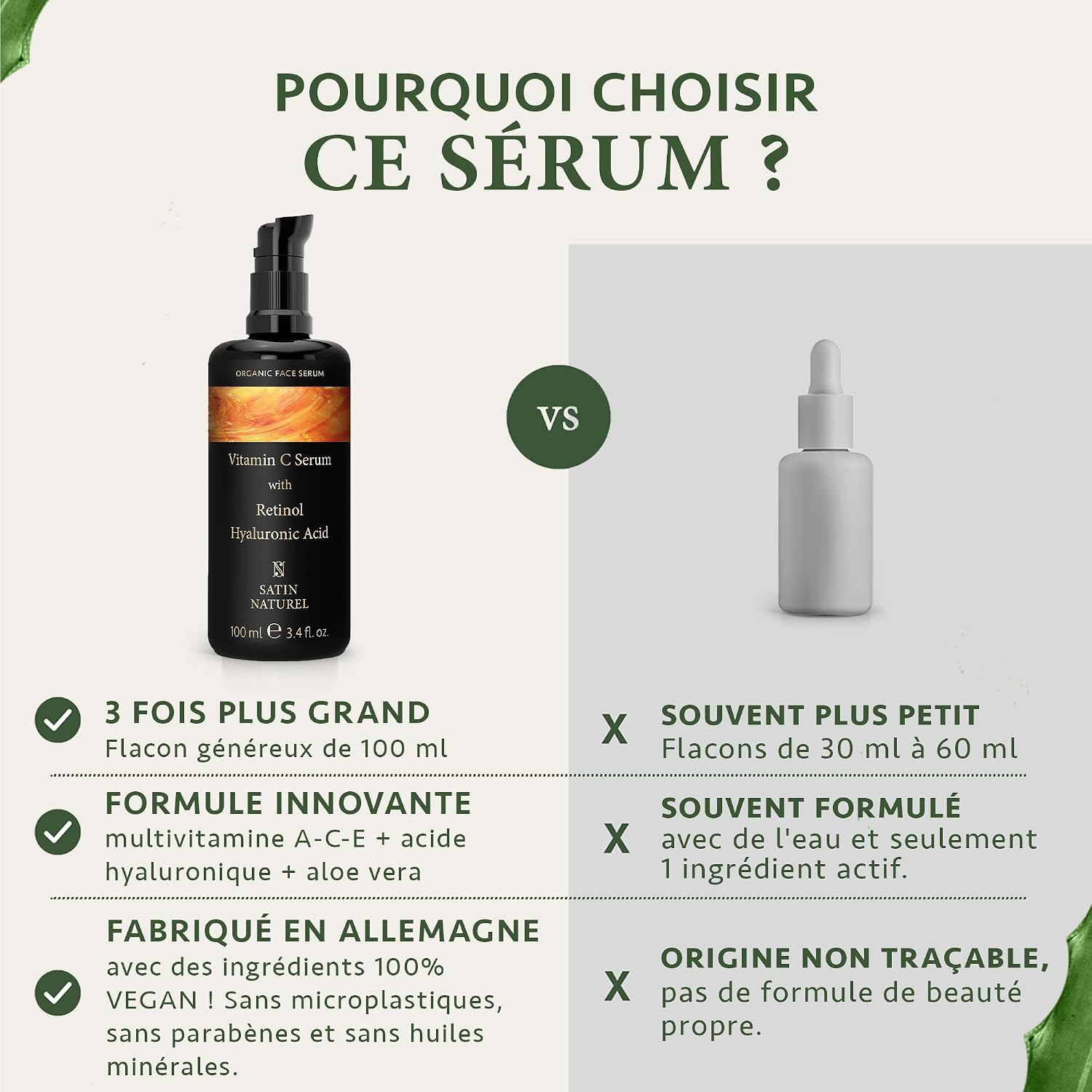 Thumbnail 5 de Satin Naturel Vitamine C Serum Visage 100ml 🍶