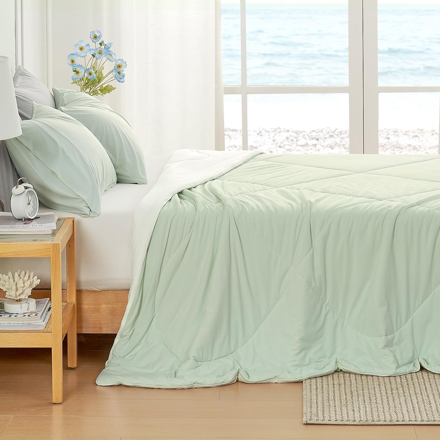 Thumbnail 3 de Cozy Bliss Cooling Comforter Queen Size: Lightweight, Breathable Comfort for Hot Sleepers