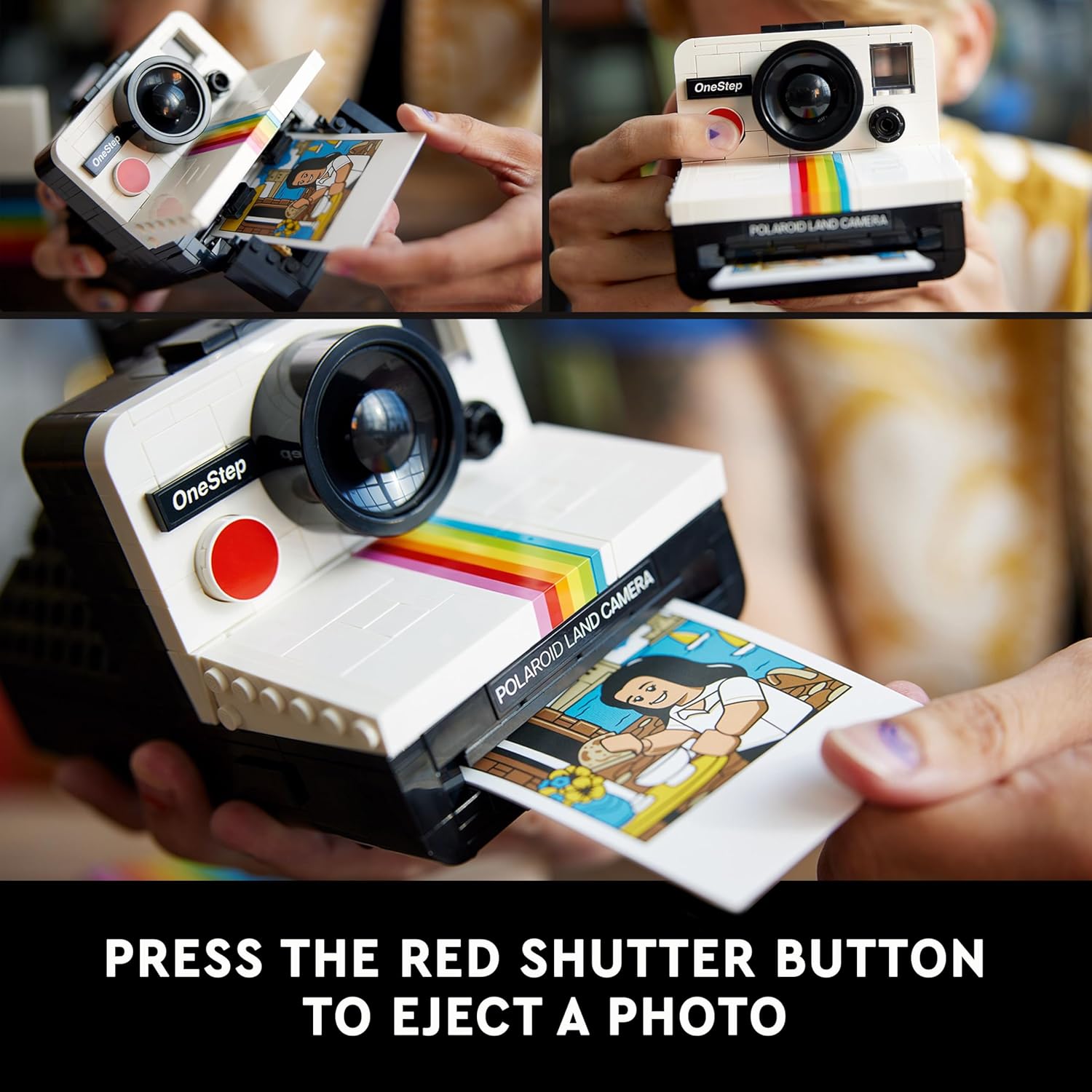 Thumbnail 3 de LEGO Ideas Polaroid OneStep SX-70 Camera Set (21345) – A collectible brick-built homage for photography lovers