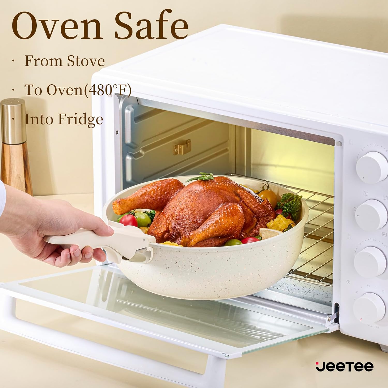 Thumbnail 3 de JEETEE 17pc Nonstick Cookware Set