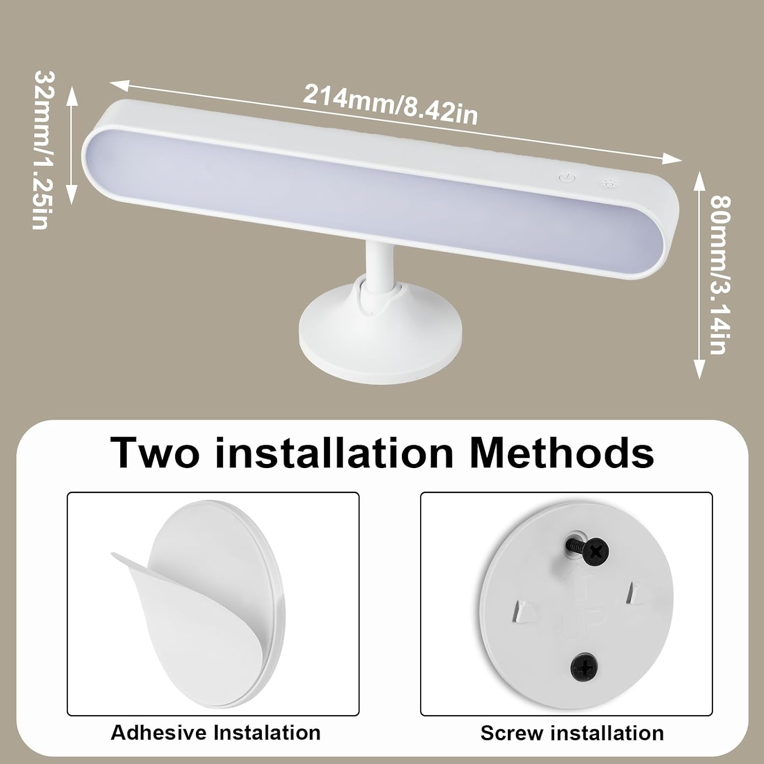 Detalle 2 de Speclux Rechargeable Wall Lights (2 Pack) – LED battery operated sconces with 7500mAh, 3 colours and 15 RGB