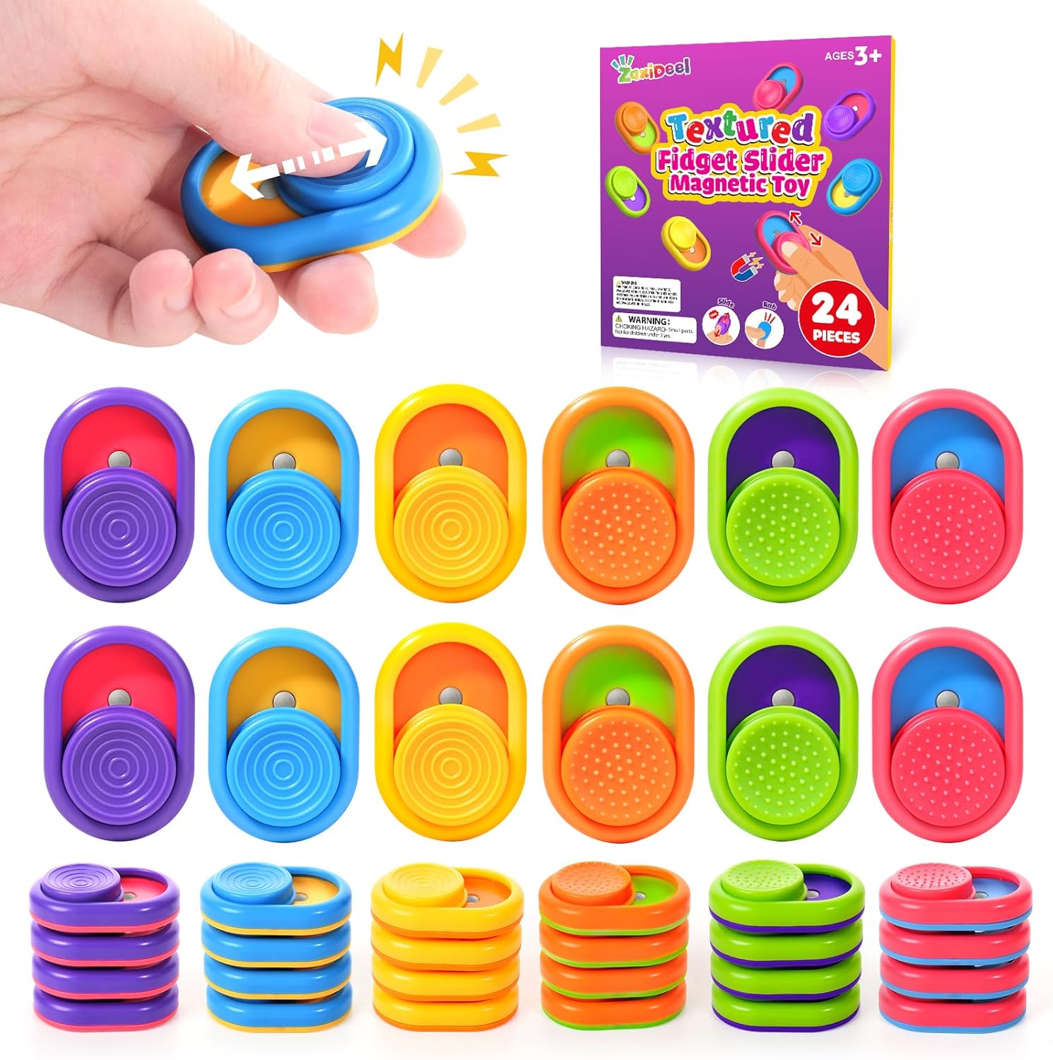 Detalle de Magnetic Fidget Toys 24-Piece Set