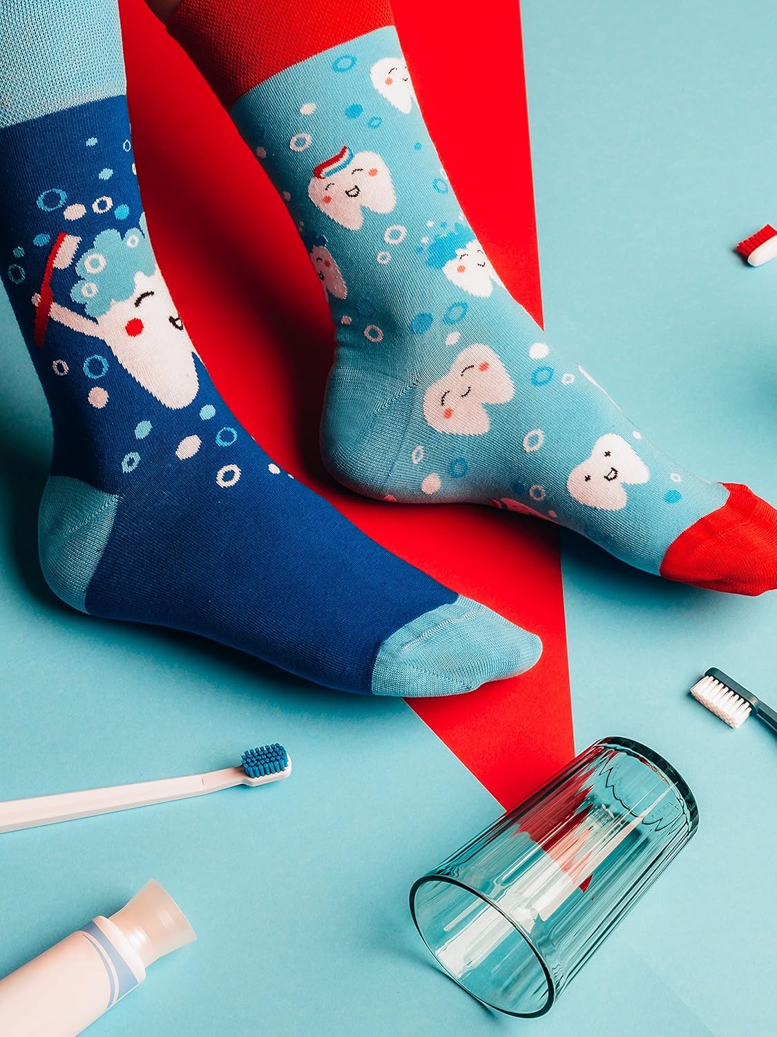 Detalle de Dedoles Socken Unisex – bunte, passende Paar-Socken mit links/rechts-Design
