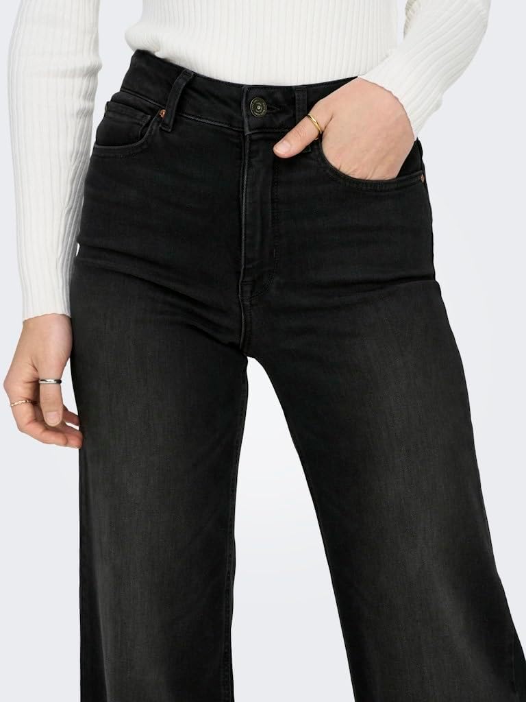 Thumbnail 2 de ONLY Jeans mit weitem Bein ONLMADISON Hohe Taille – Damenjeans