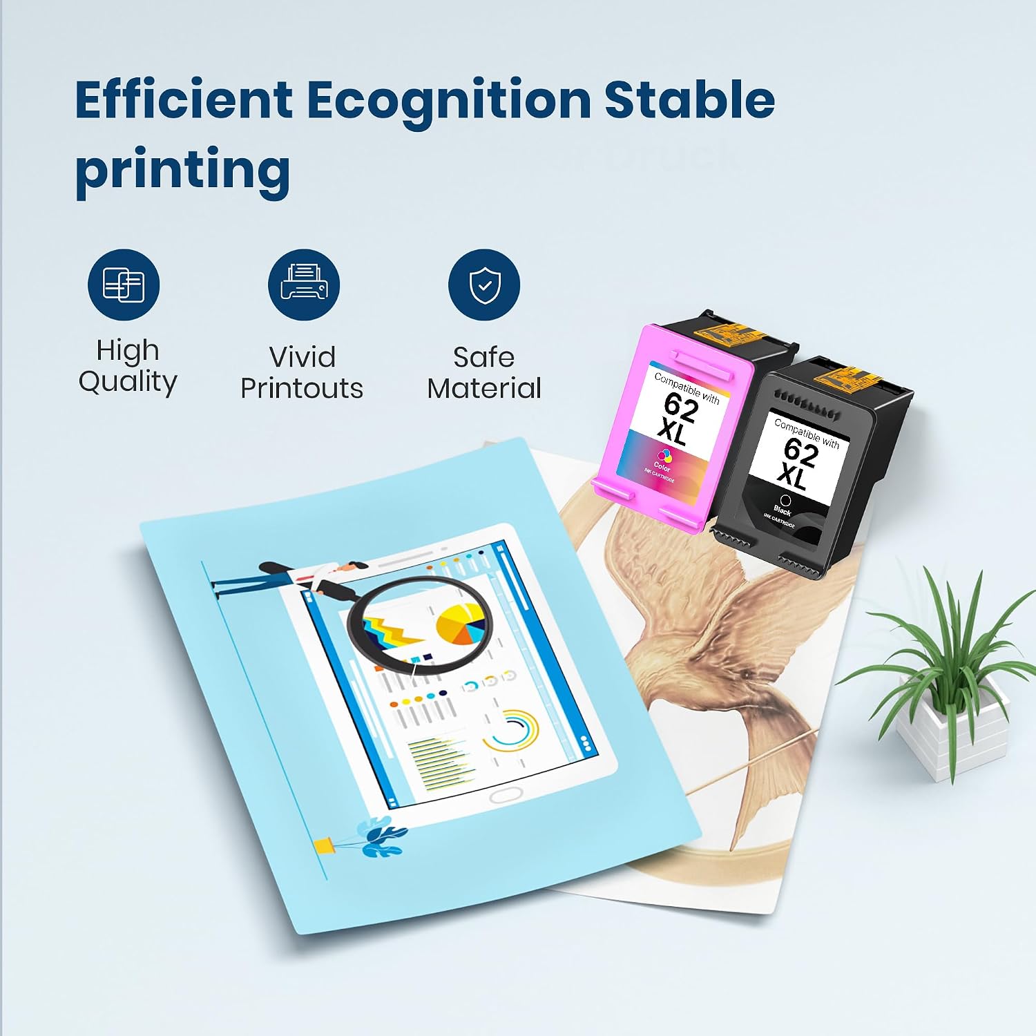 Thumbnail 3 de 62XL Ink Cartridge Twin Pack 630/450 pages