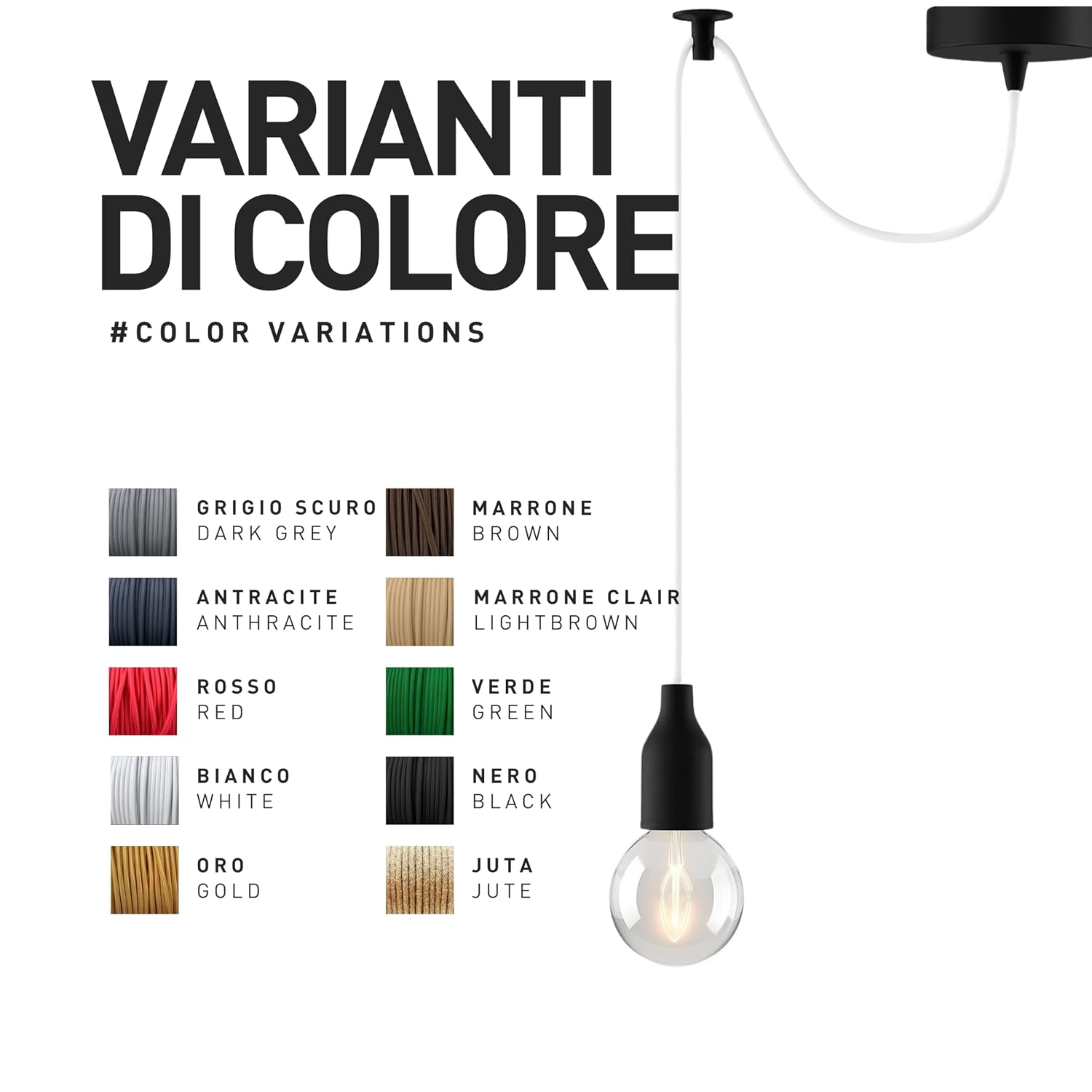 Thumbnail 6 de smartect cavo elettrico tessile intrecciato nero bipolare (2 x 0,75 mm²) da 50 metri
