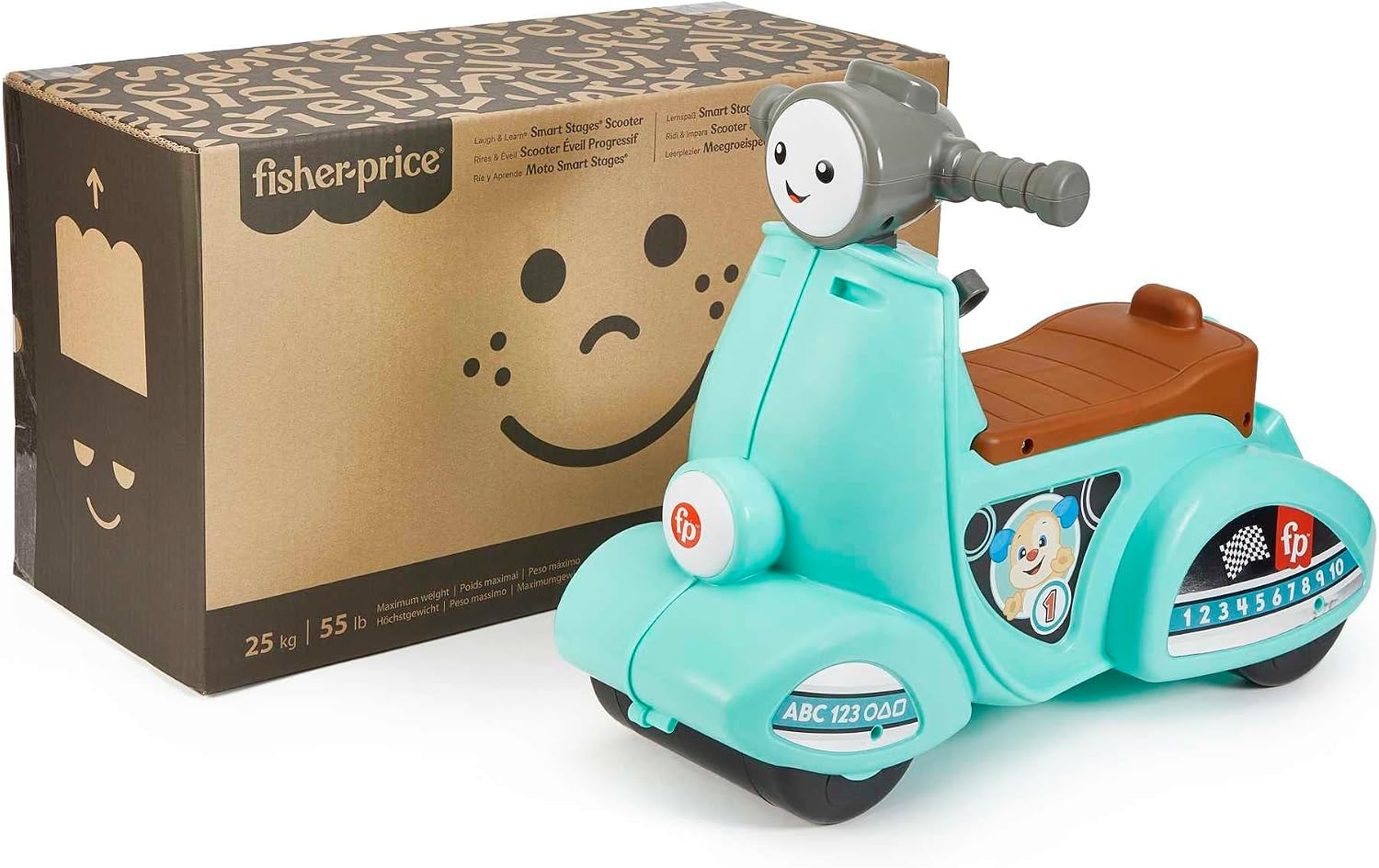 Thumbnail 5 de Fisher-Price HMV76 – jeździk-skuter Smart Stages z ponad 50 dźwiękami