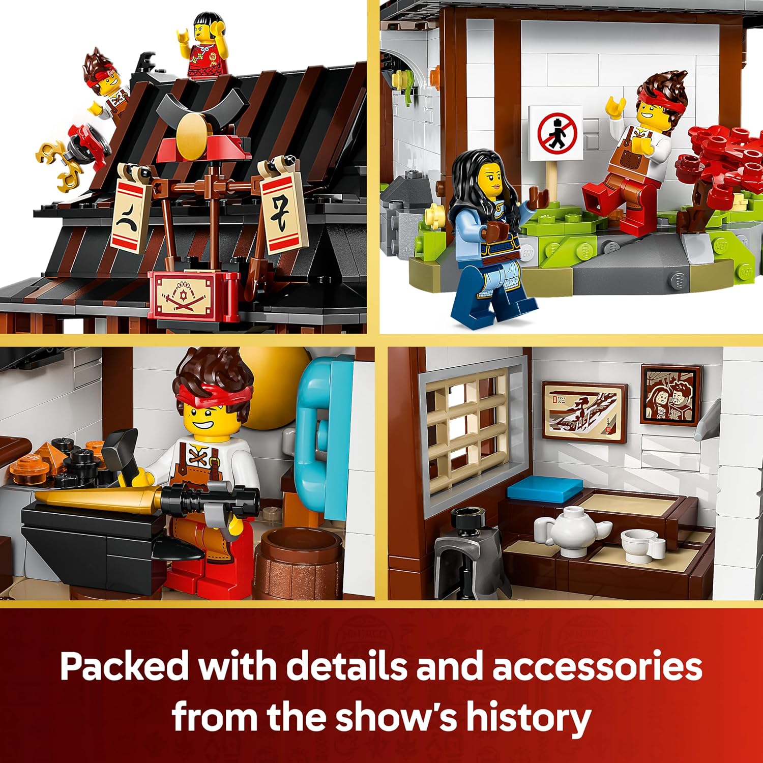 Detalle 2 de LEGO NINJAGO 71858 ninja house toy
