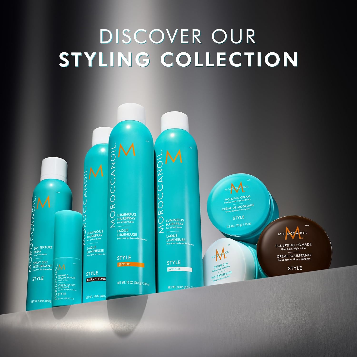 Detalle 1 de Moroccanoil Modelleerzalf voor glad achterover gestyled haar
