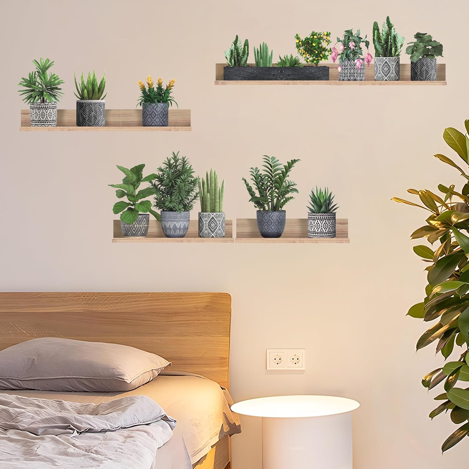 Detalle 2 de HLNIUC Plant Wall Decals, Vinyl