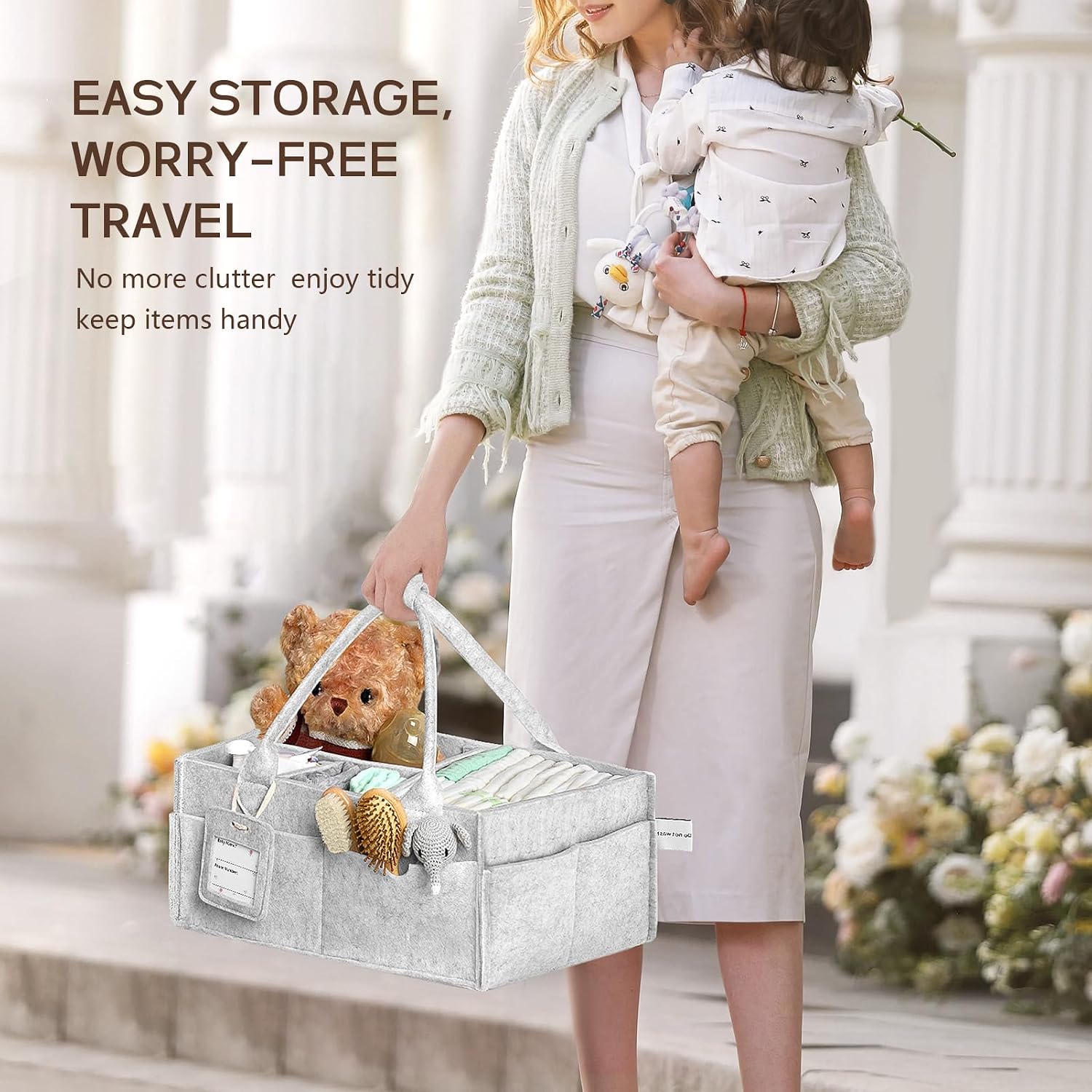 Thumbnail 5 de GEMII Diaper Caddy Organizer, Gray