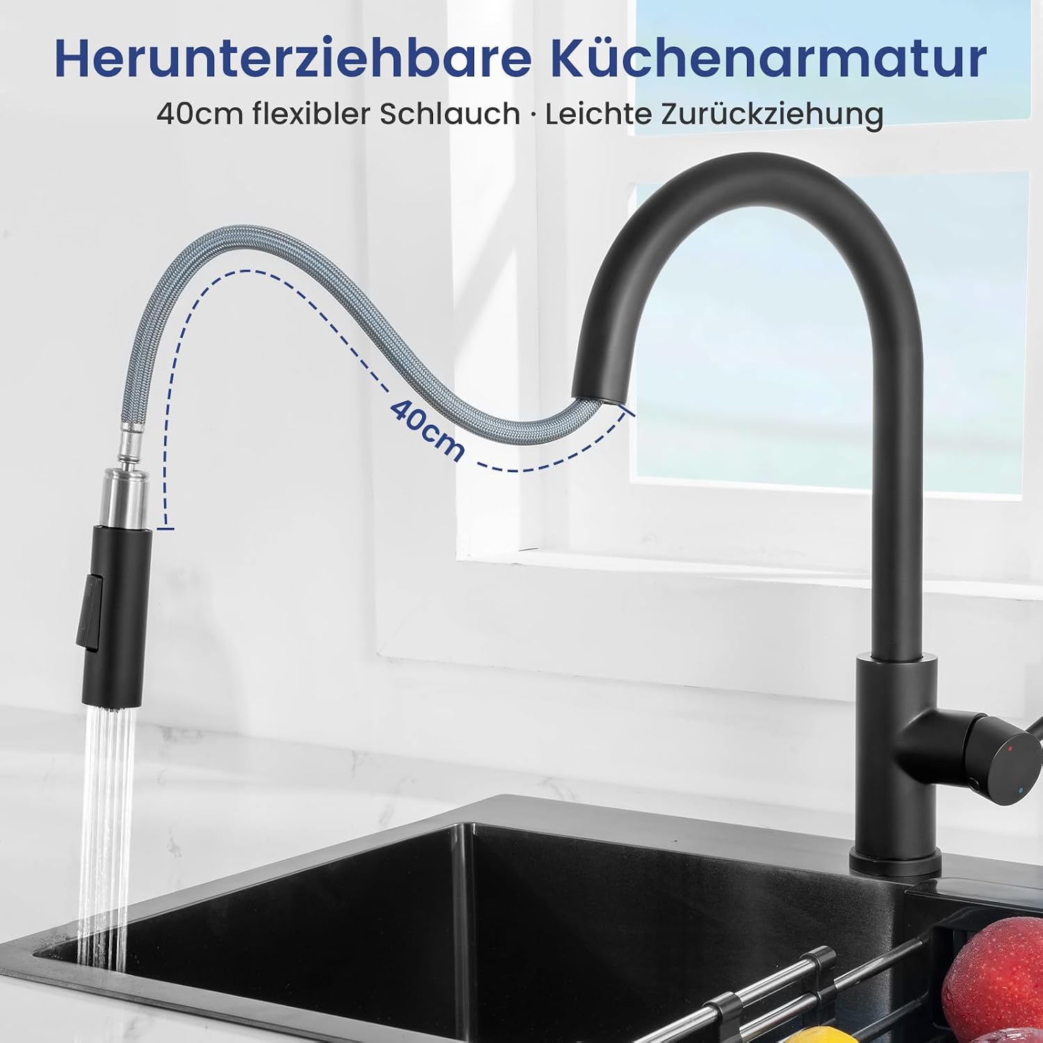 Thumbnail 2 de CECIPA Küchenarmatur Schwarz Hochdruck